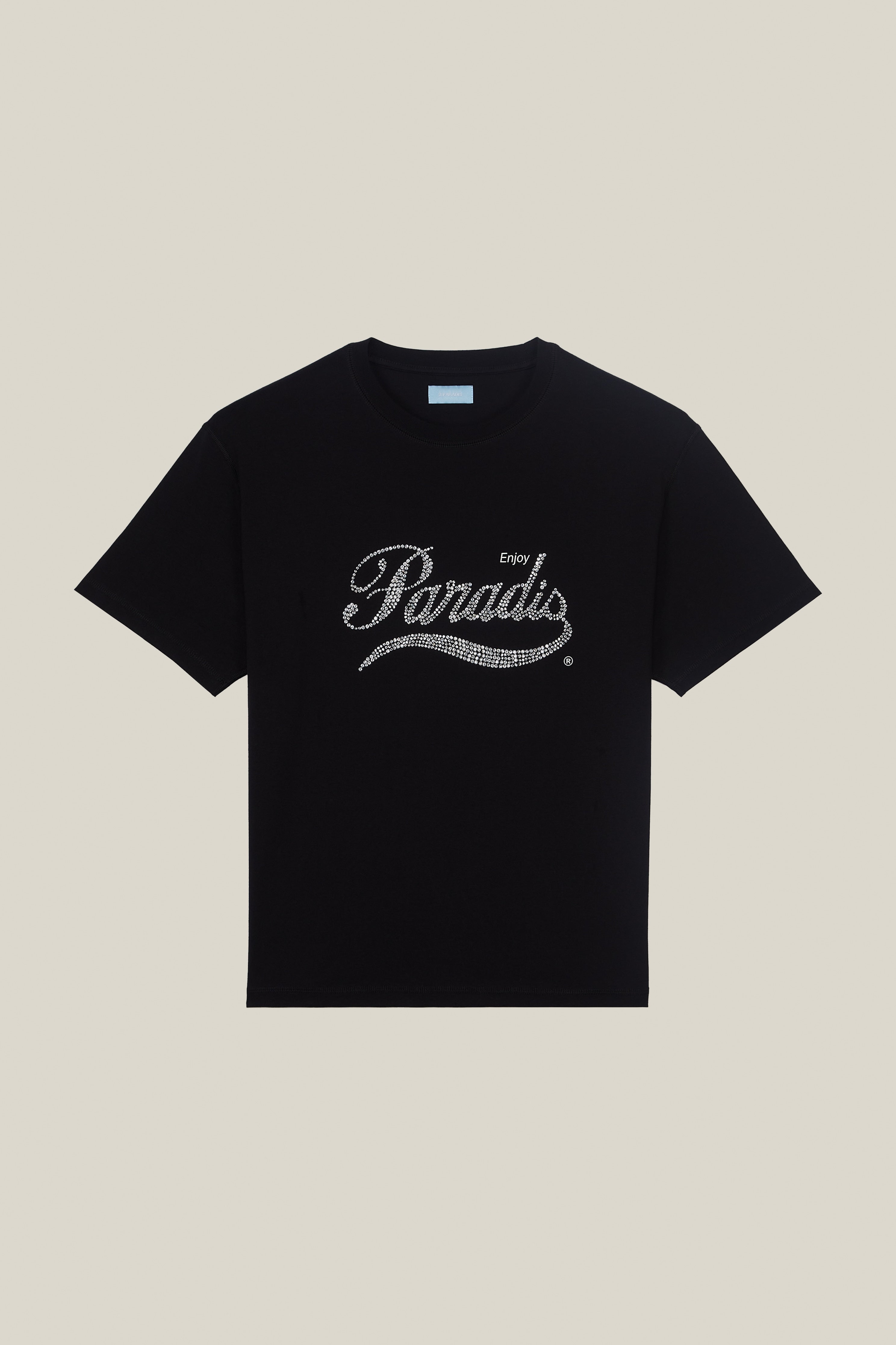 "Enjoy Paradis" Crystal Rhinestone T-Shirt