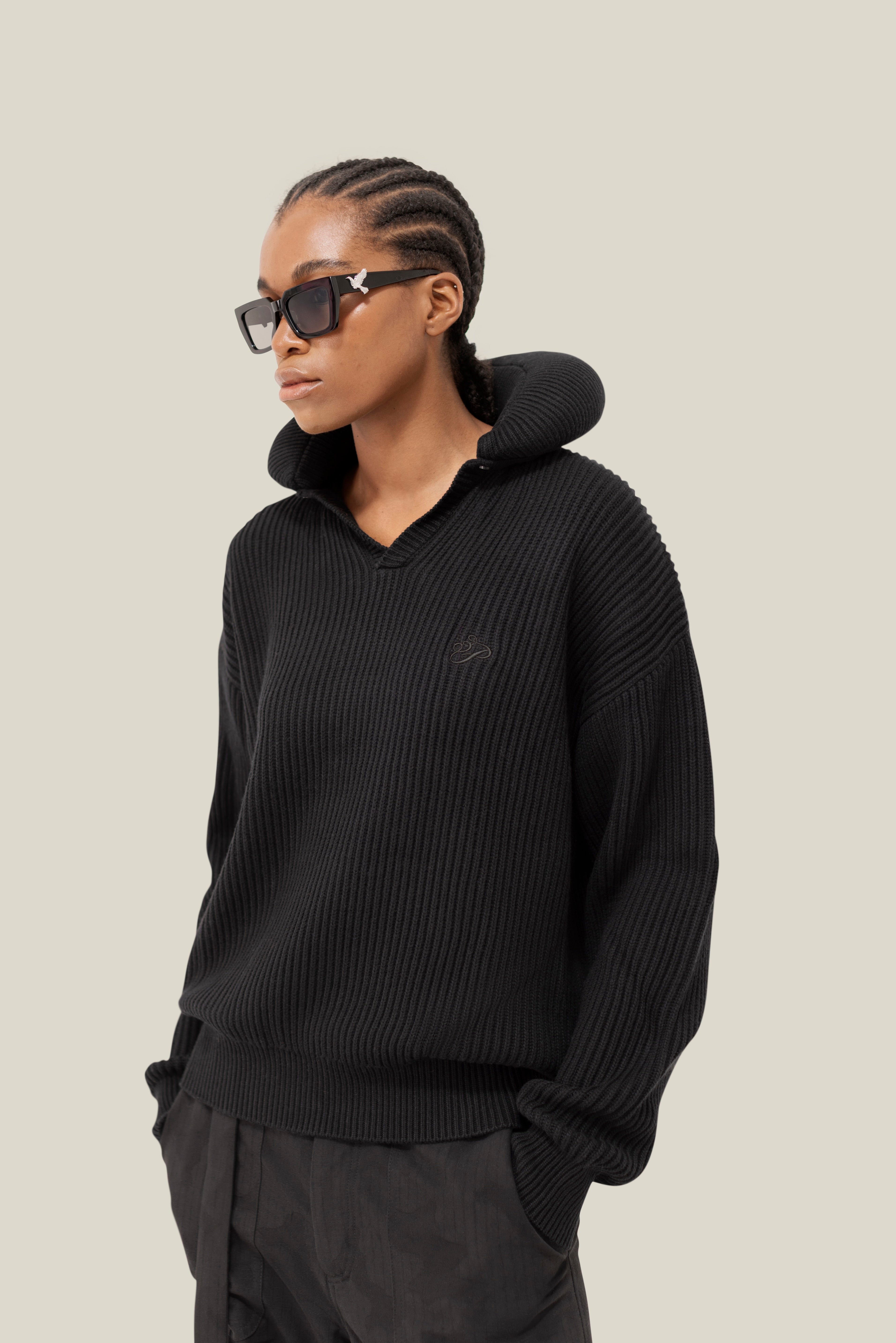 Pillow Neck Knit Sweater