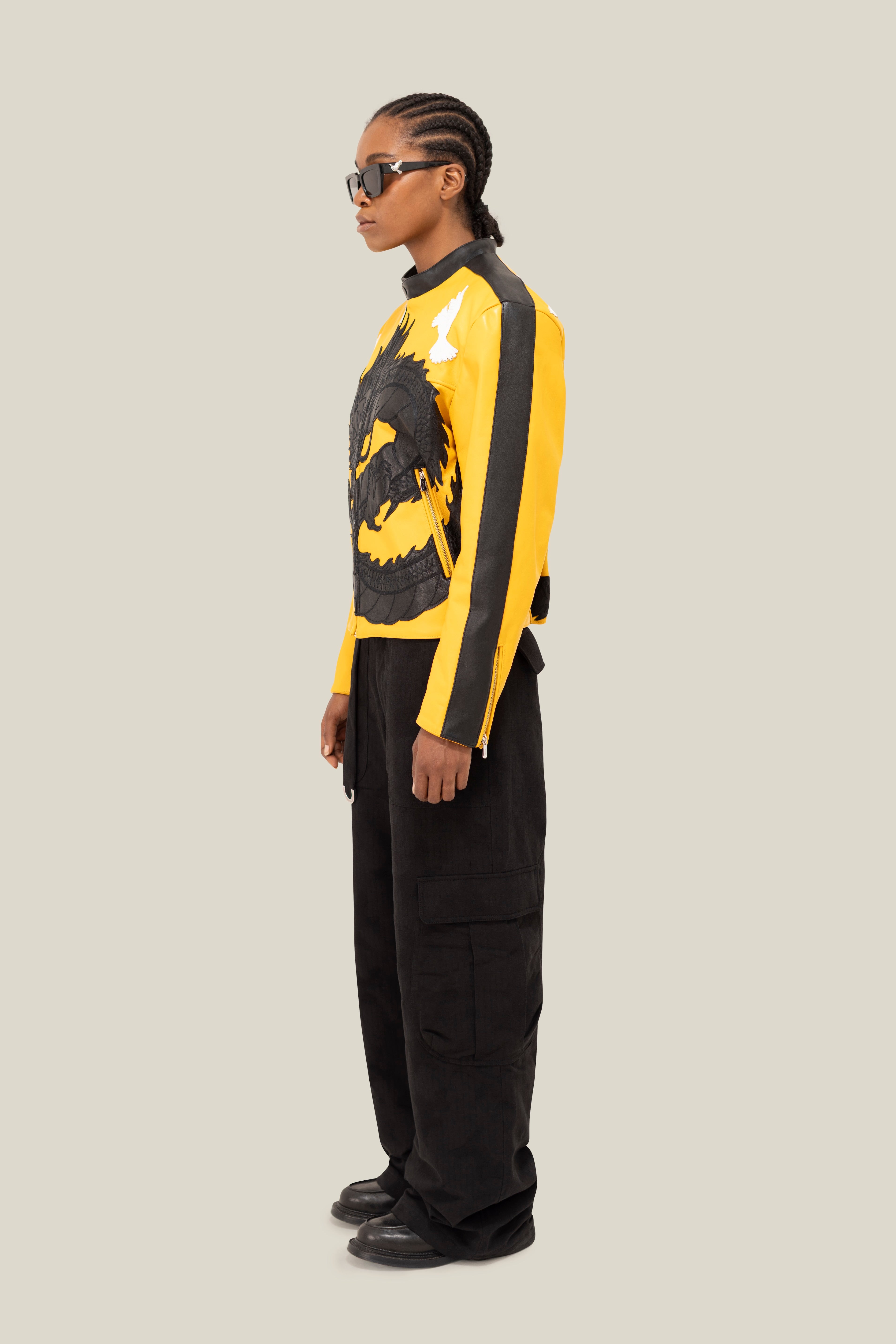 3.PARADIS x BRUCE LEE: Leather Jacket