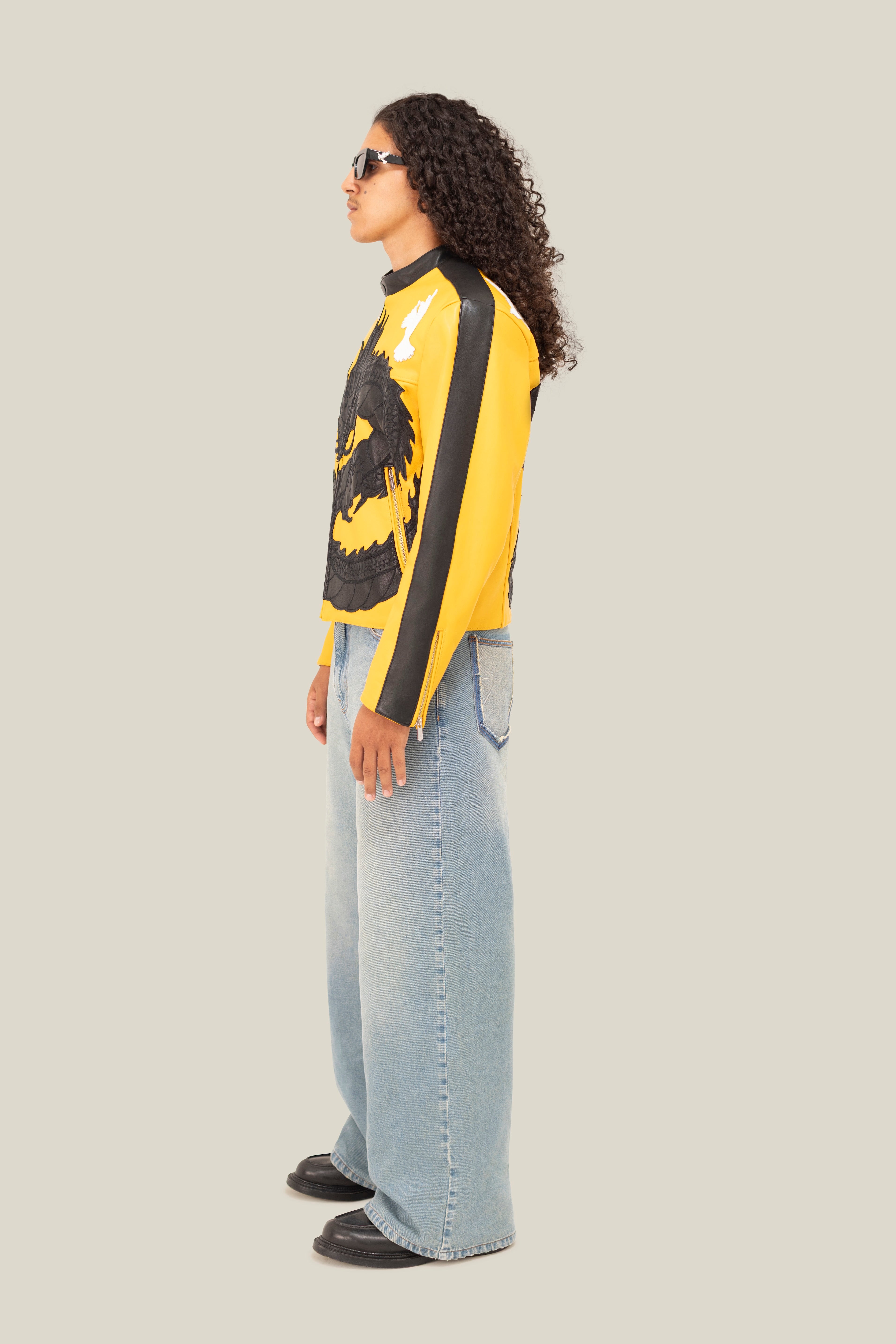 3.PARADIS x BRUCE LEE: Leather Jacket