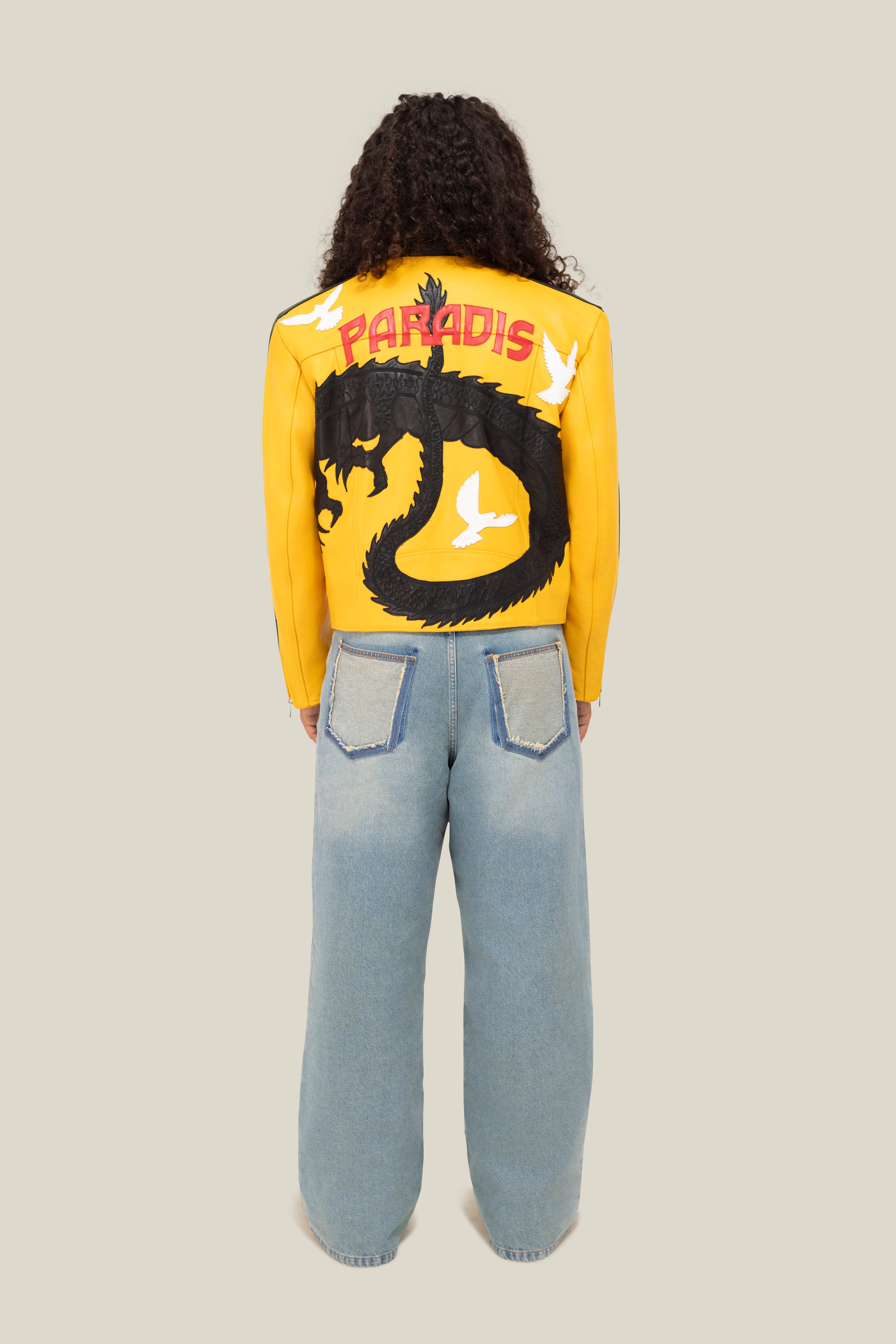 3.PARADIS x BRUCE LEE: Leather Jacket