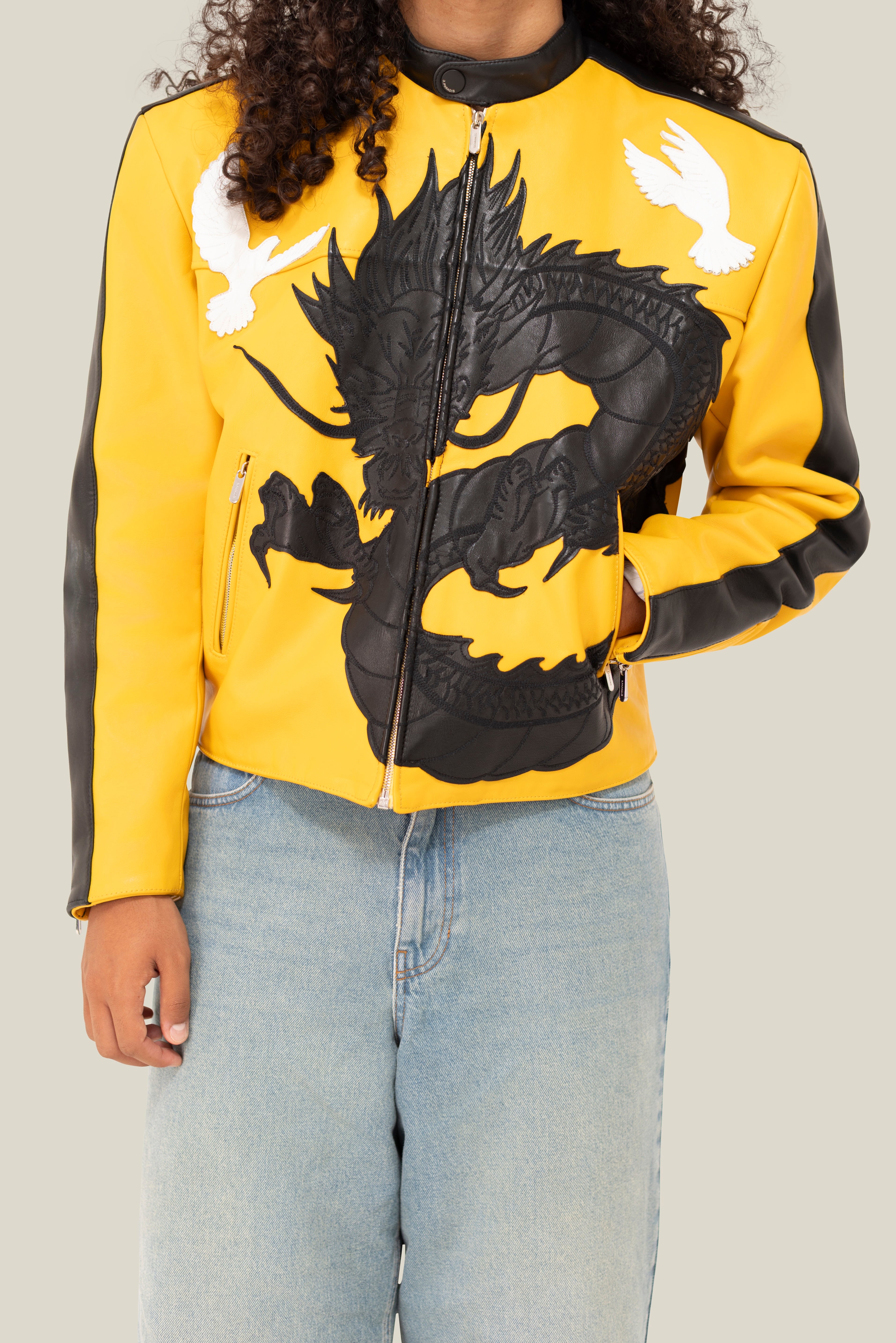 3.PARADIS x BRUCE LEE: Leather Jacket