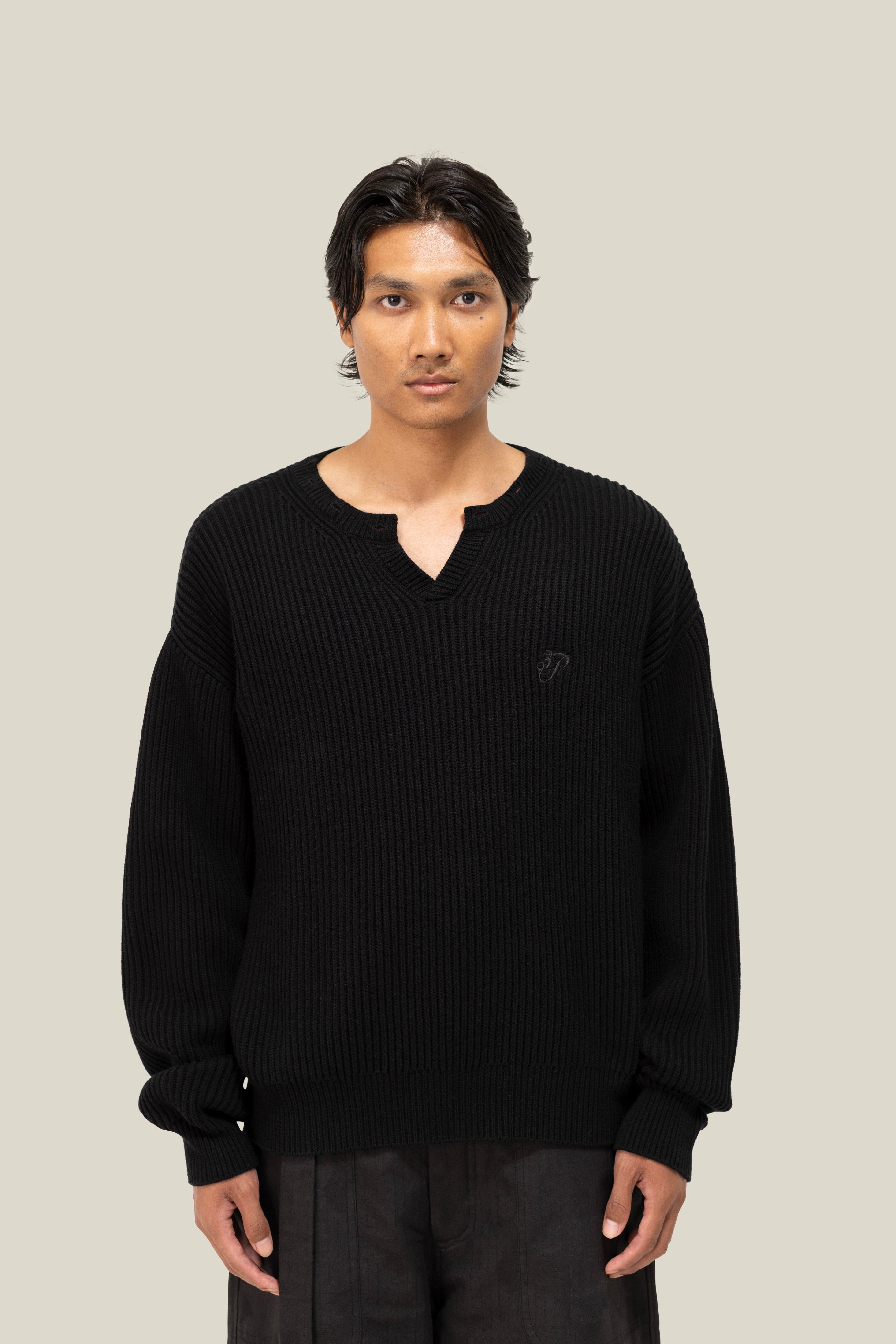 Pillow Neck Knit Sweater