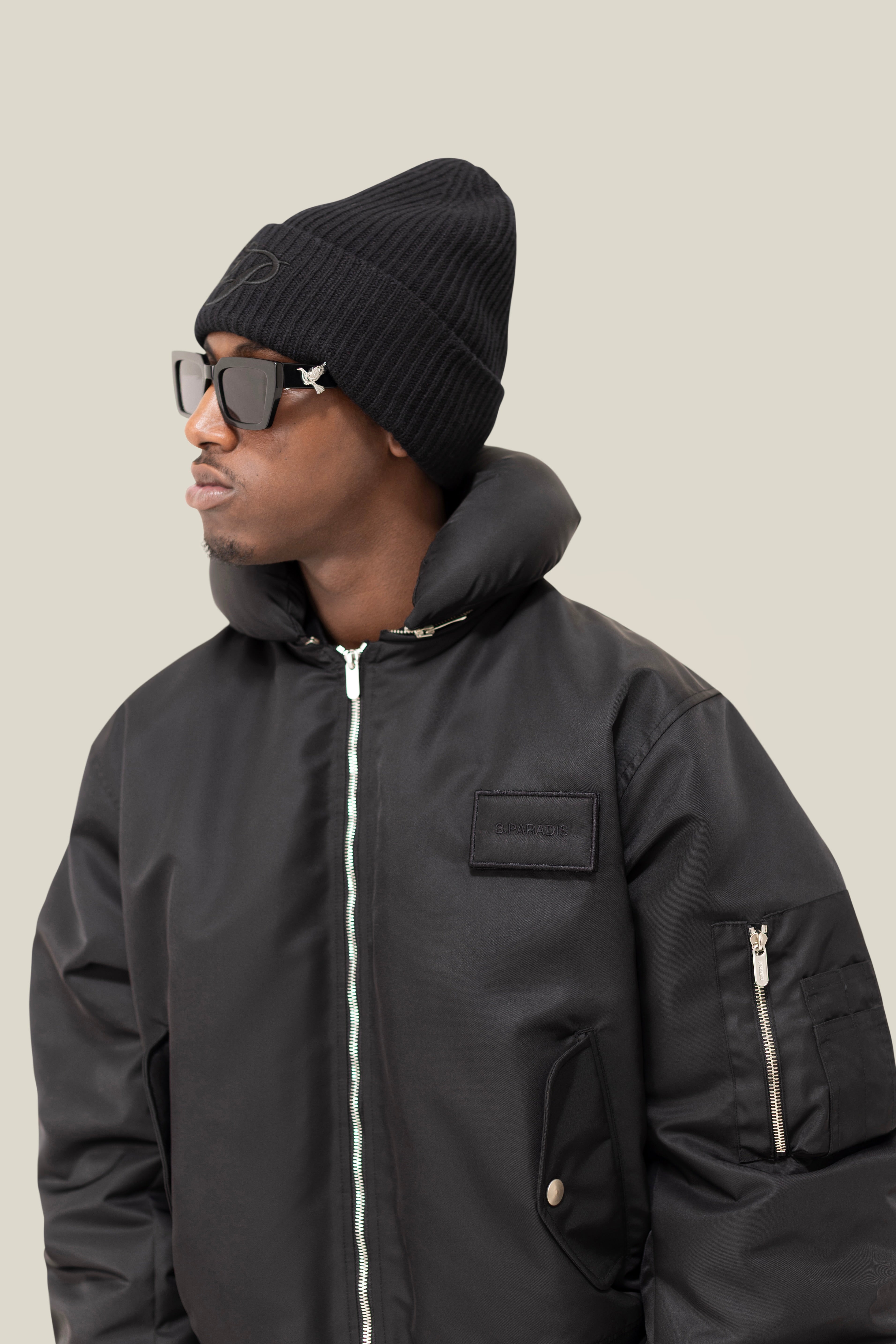 Pillow Neck Bomber Jacket