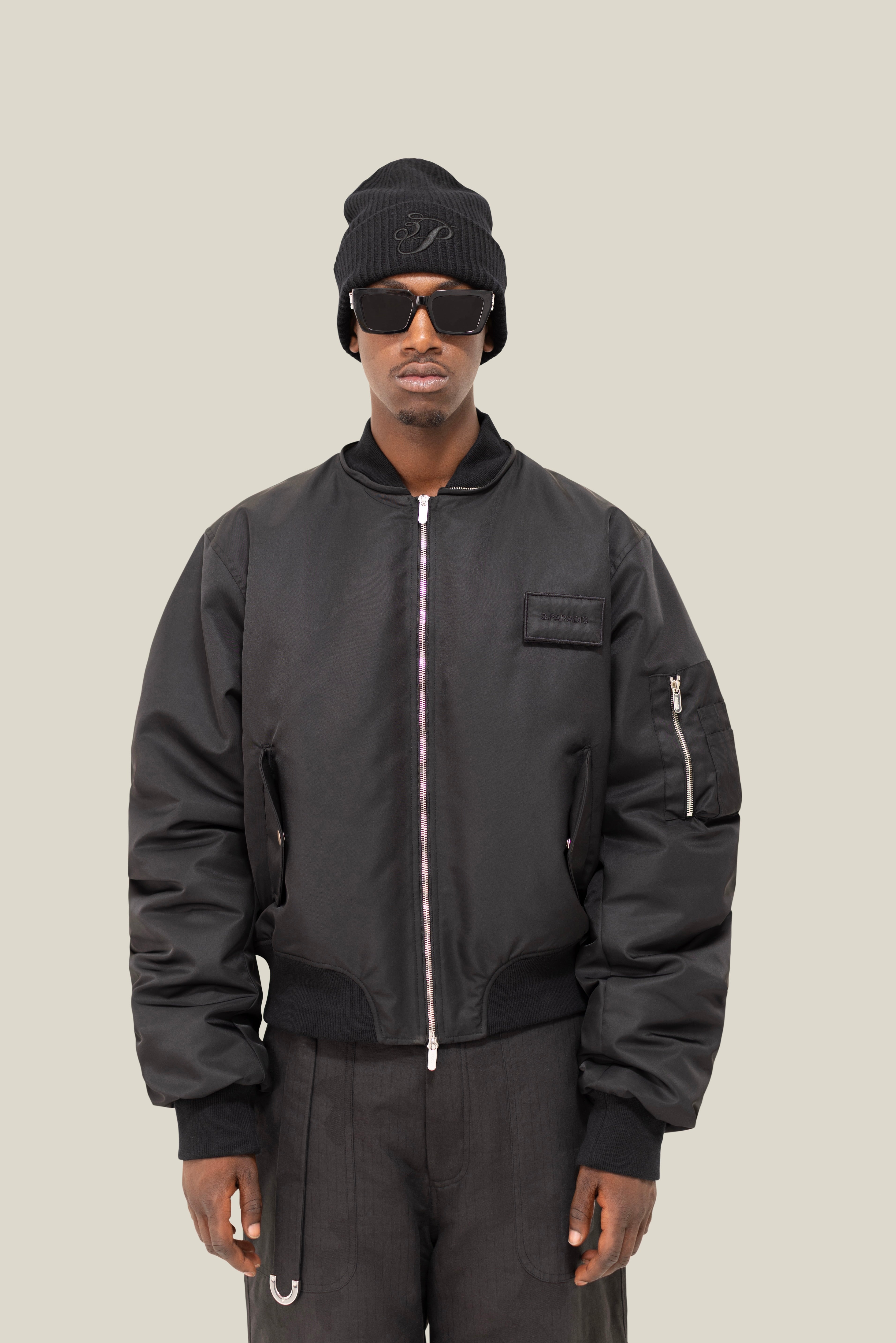 Pillow Neck Bomber Jacket