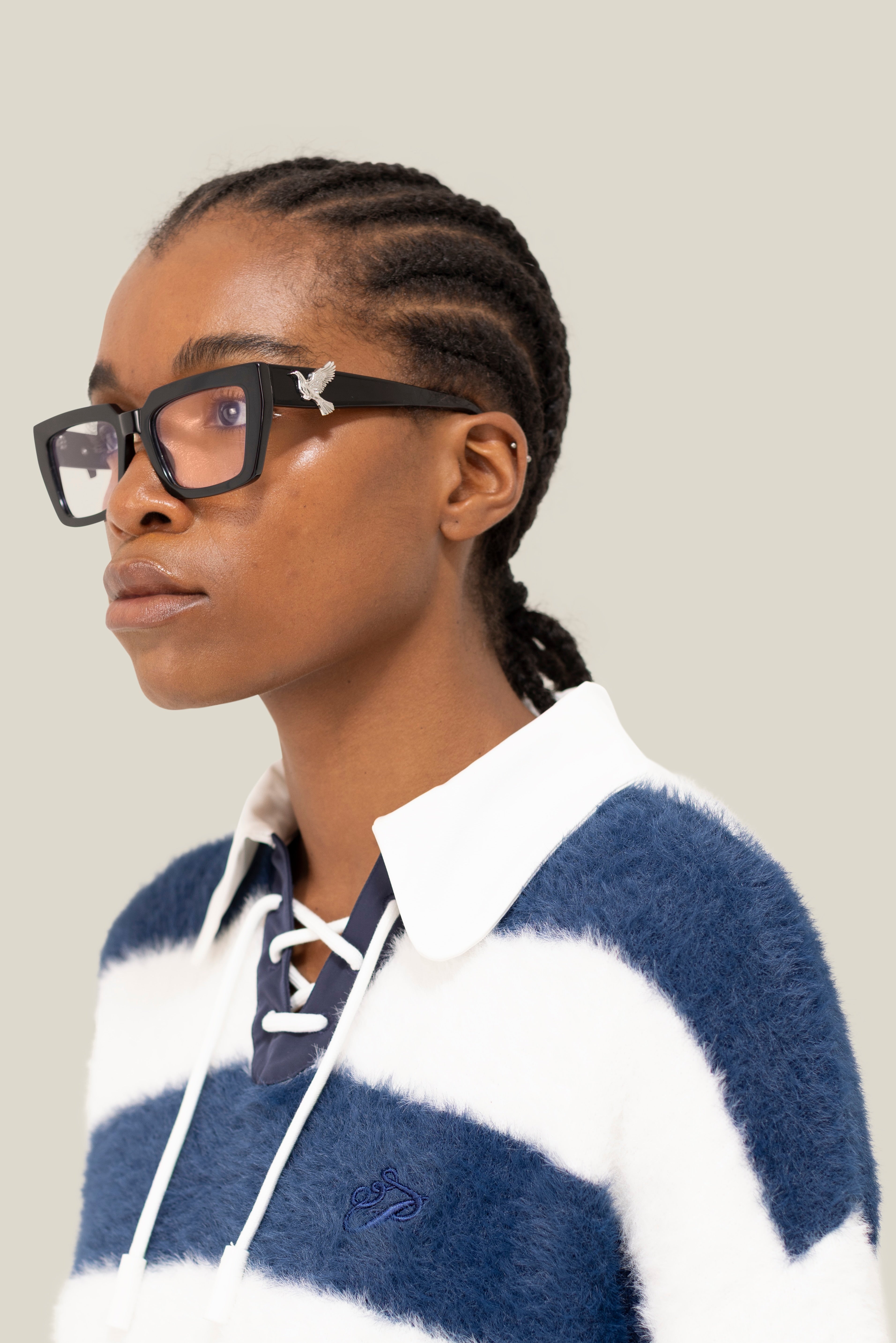 Fluffy Knit LS Polo