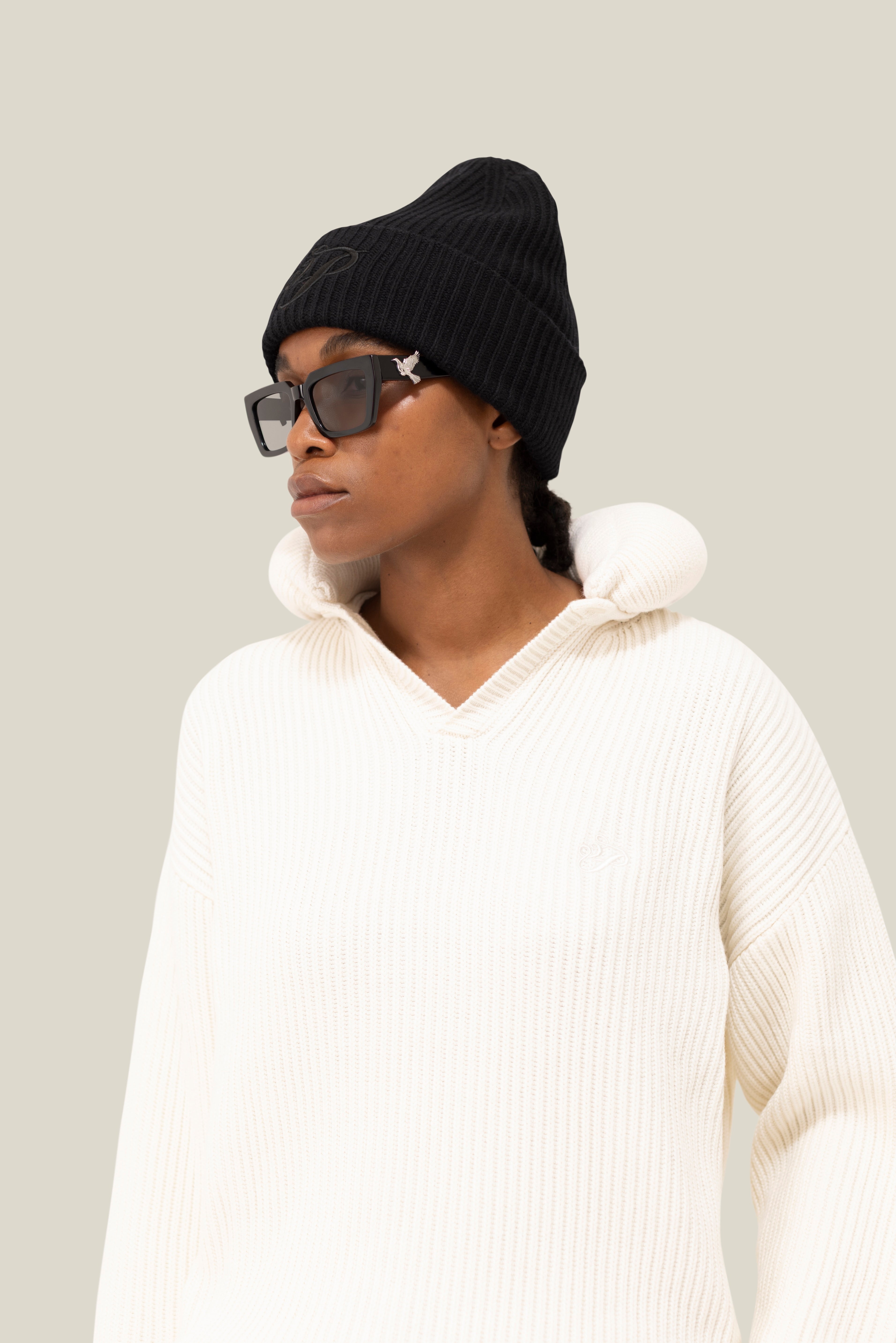 Pillow Neck Knit Sweater