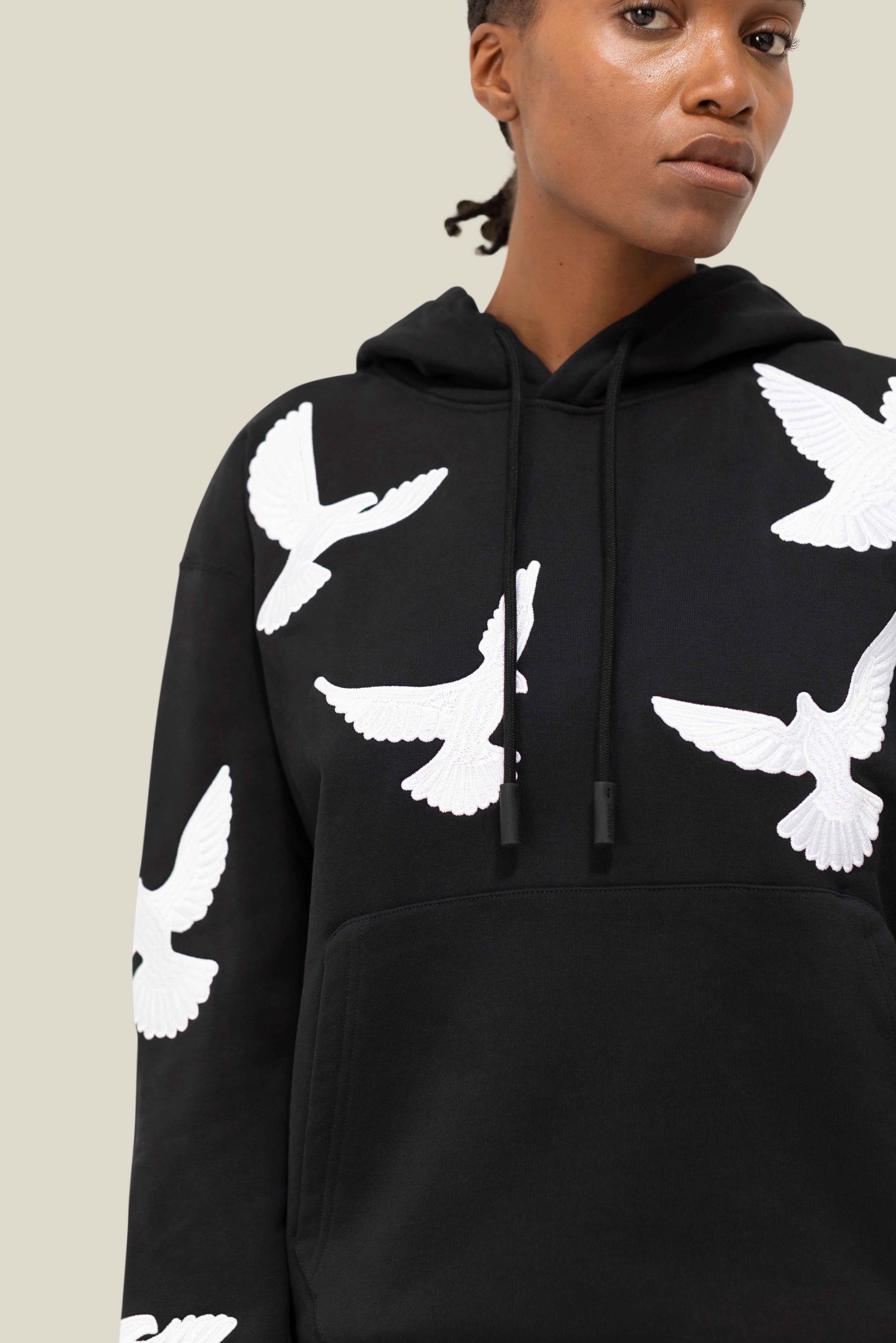 Flying Doves Hooded Sweater