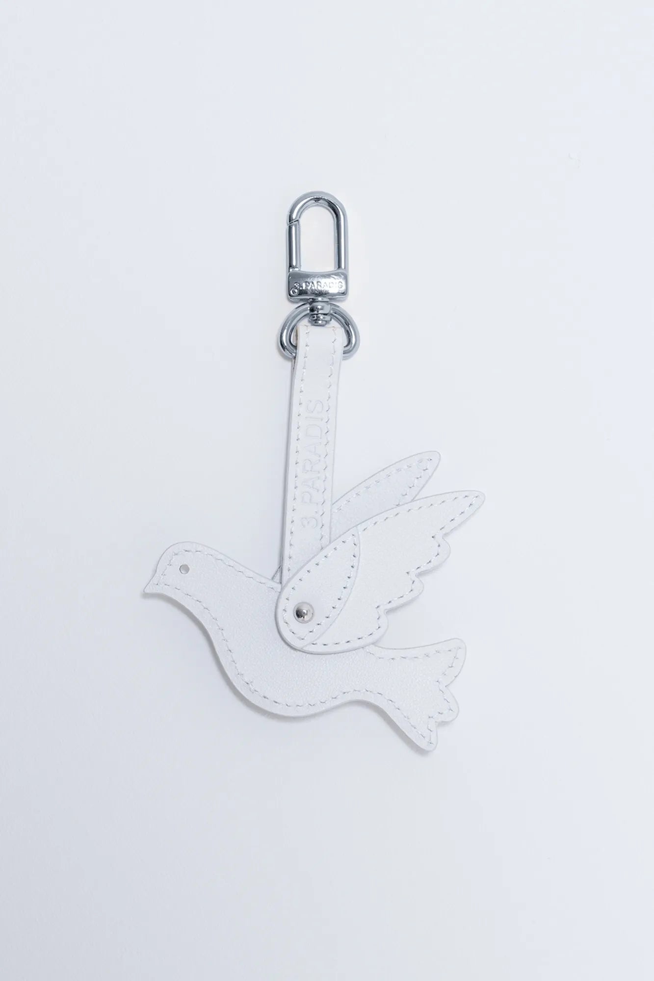 FREEDOM DOVES LEATHER KEYCHAIN