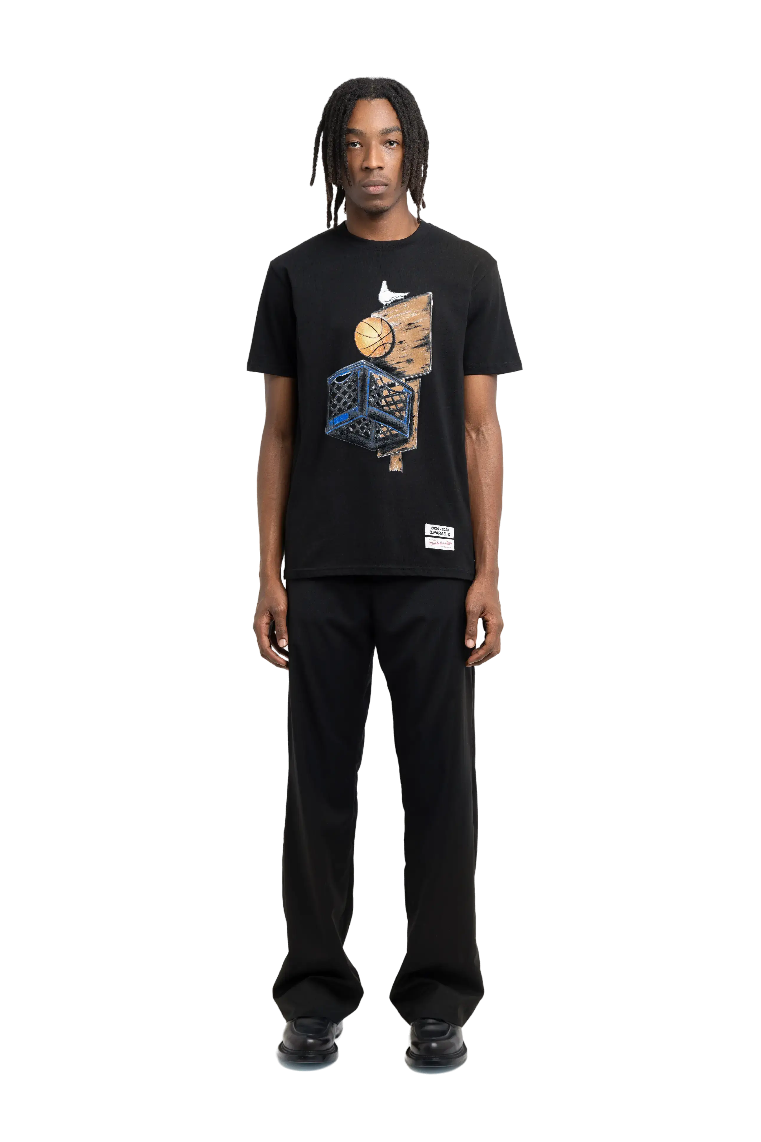 3.PARADIS, Mitchell & Ness and The NBA : Graphic Crate T-Shirt