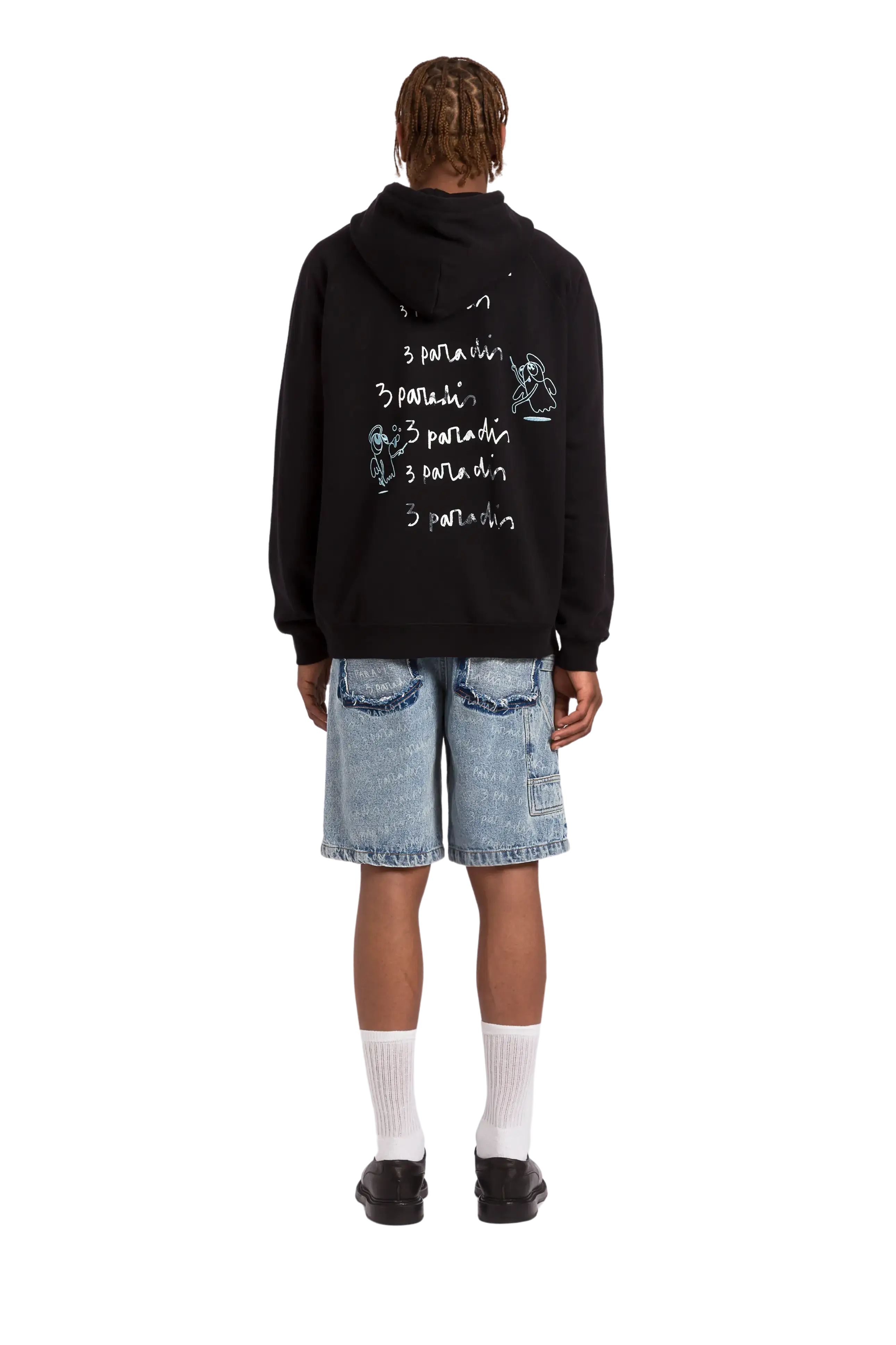 3.PARADIS x Edgar Plans : Chalkboard Hooded Sweater