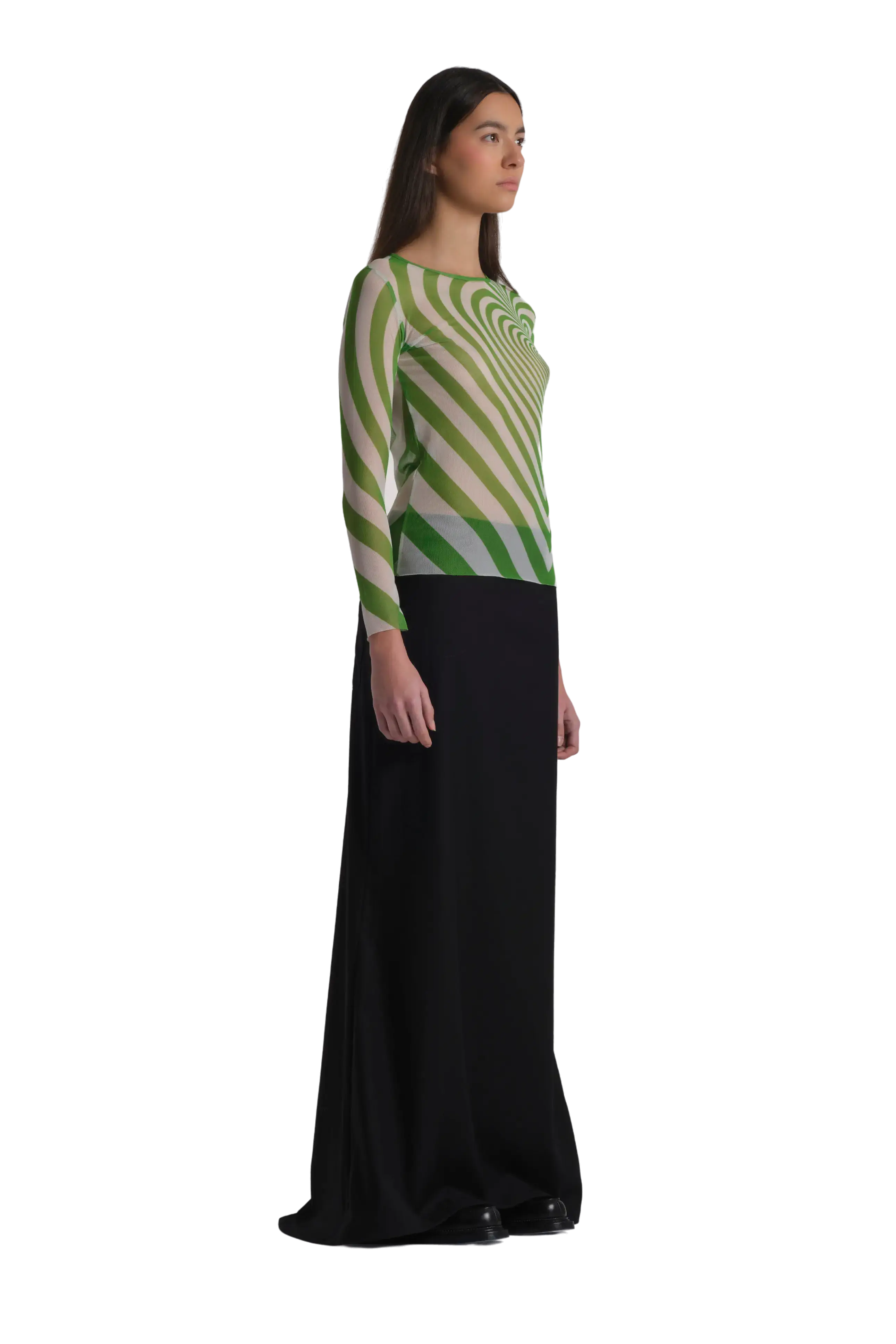 Infinite Heart Mesh Top