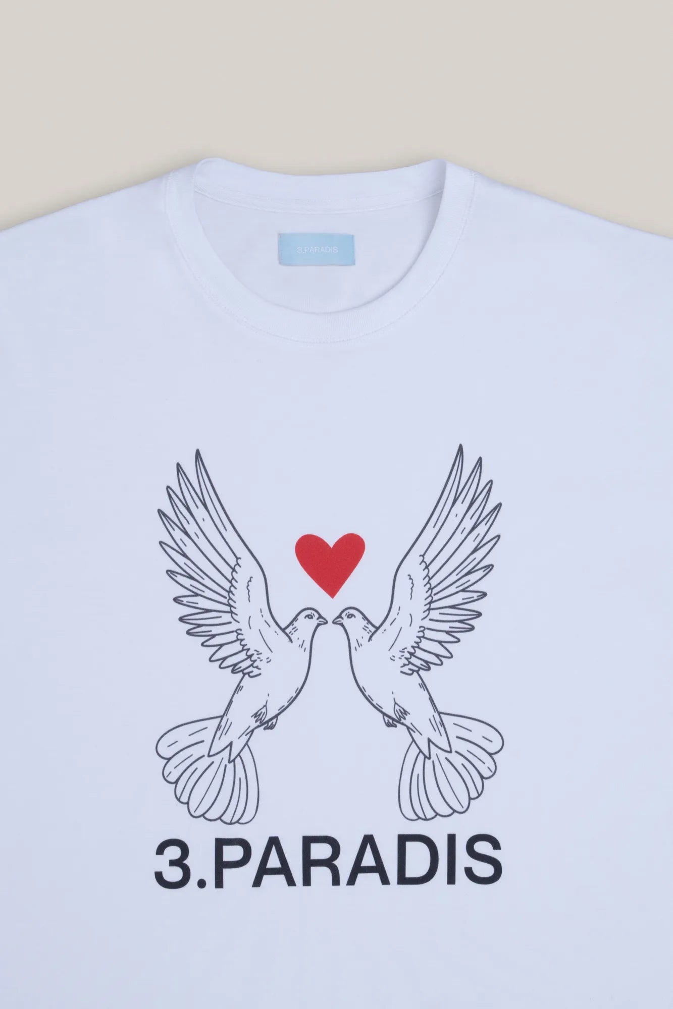 3P PARADIS KISSING DOVES T-SHIRT