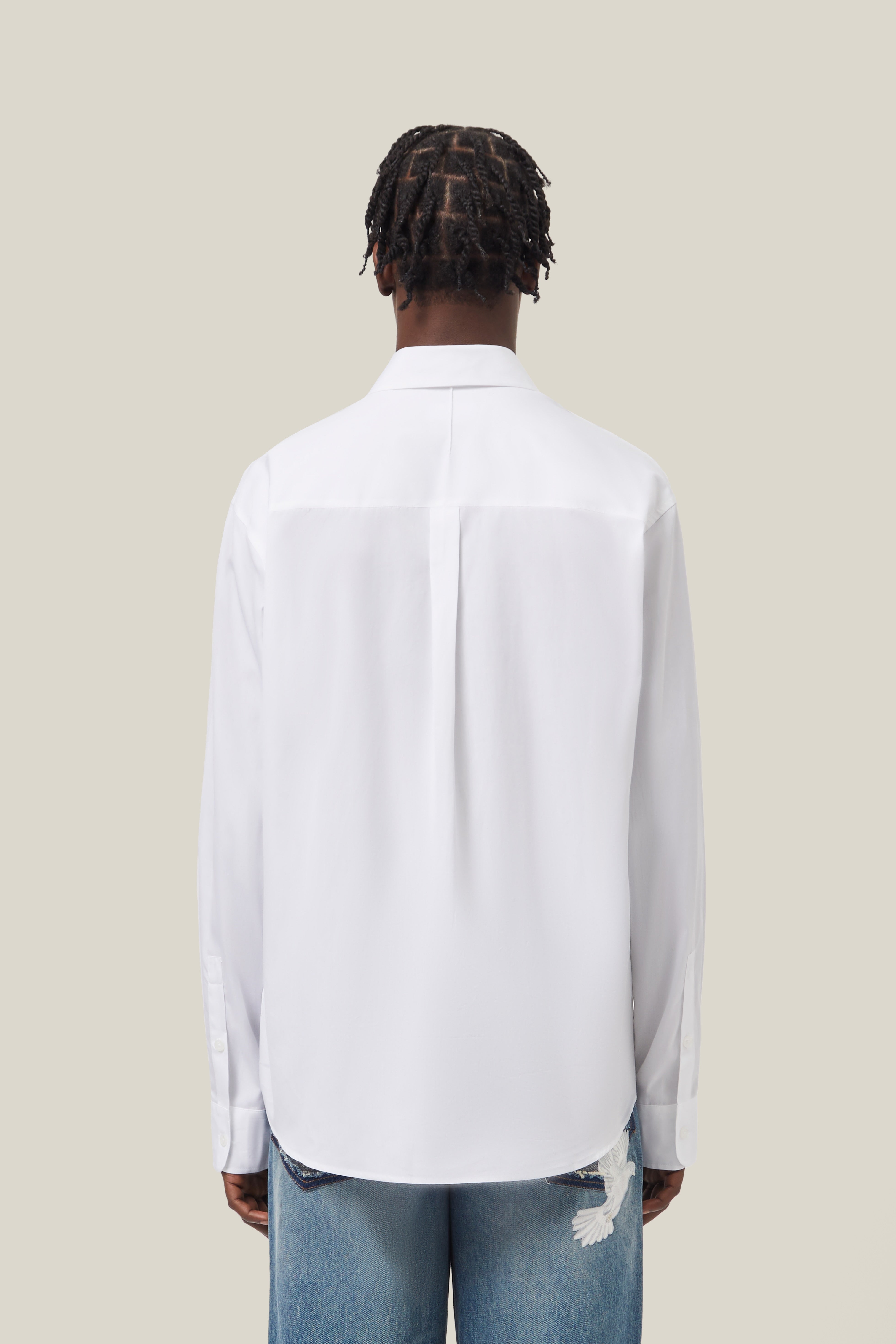 Dove Embroidered Button Shirt