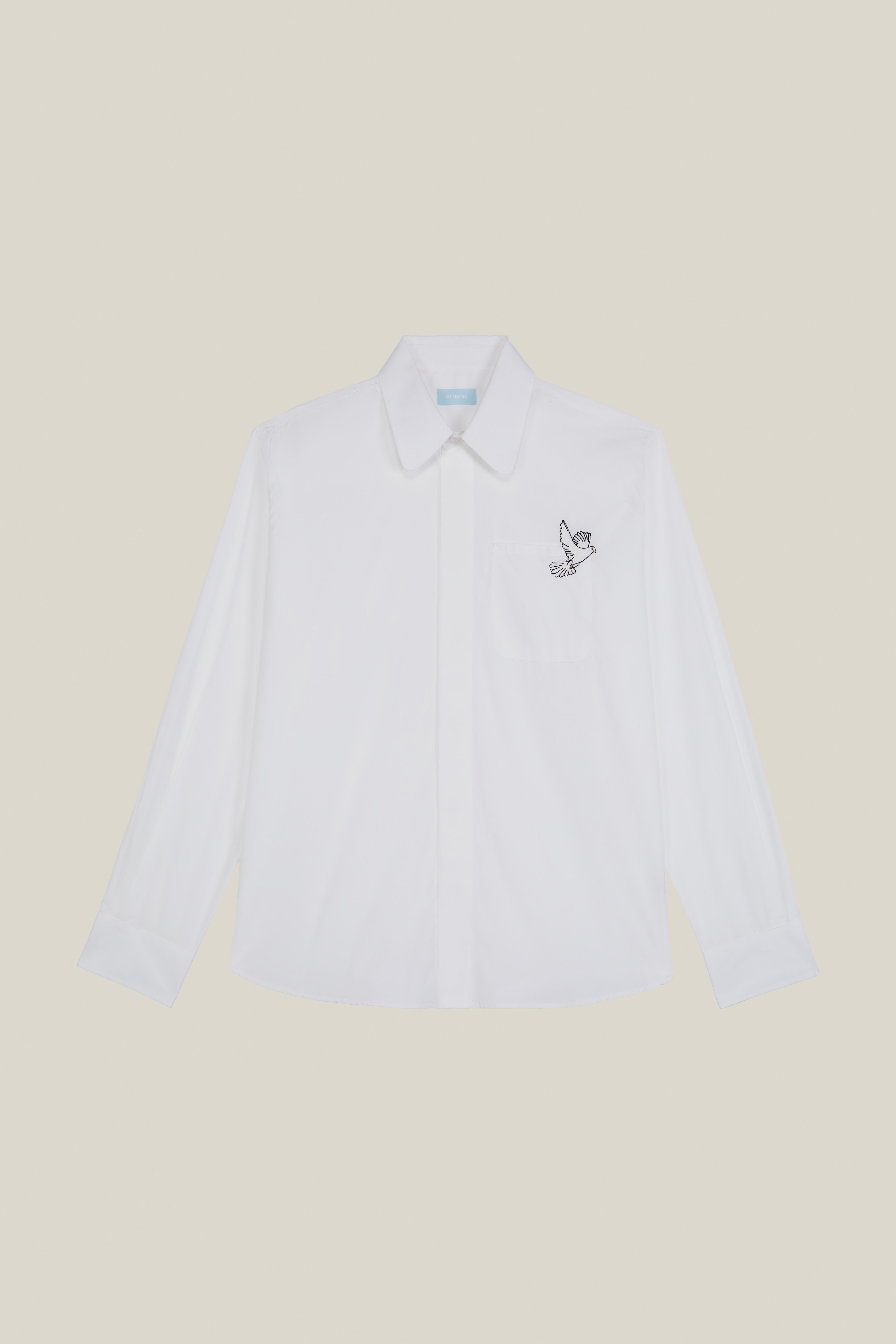 Dove Embroidered Button Shirt
