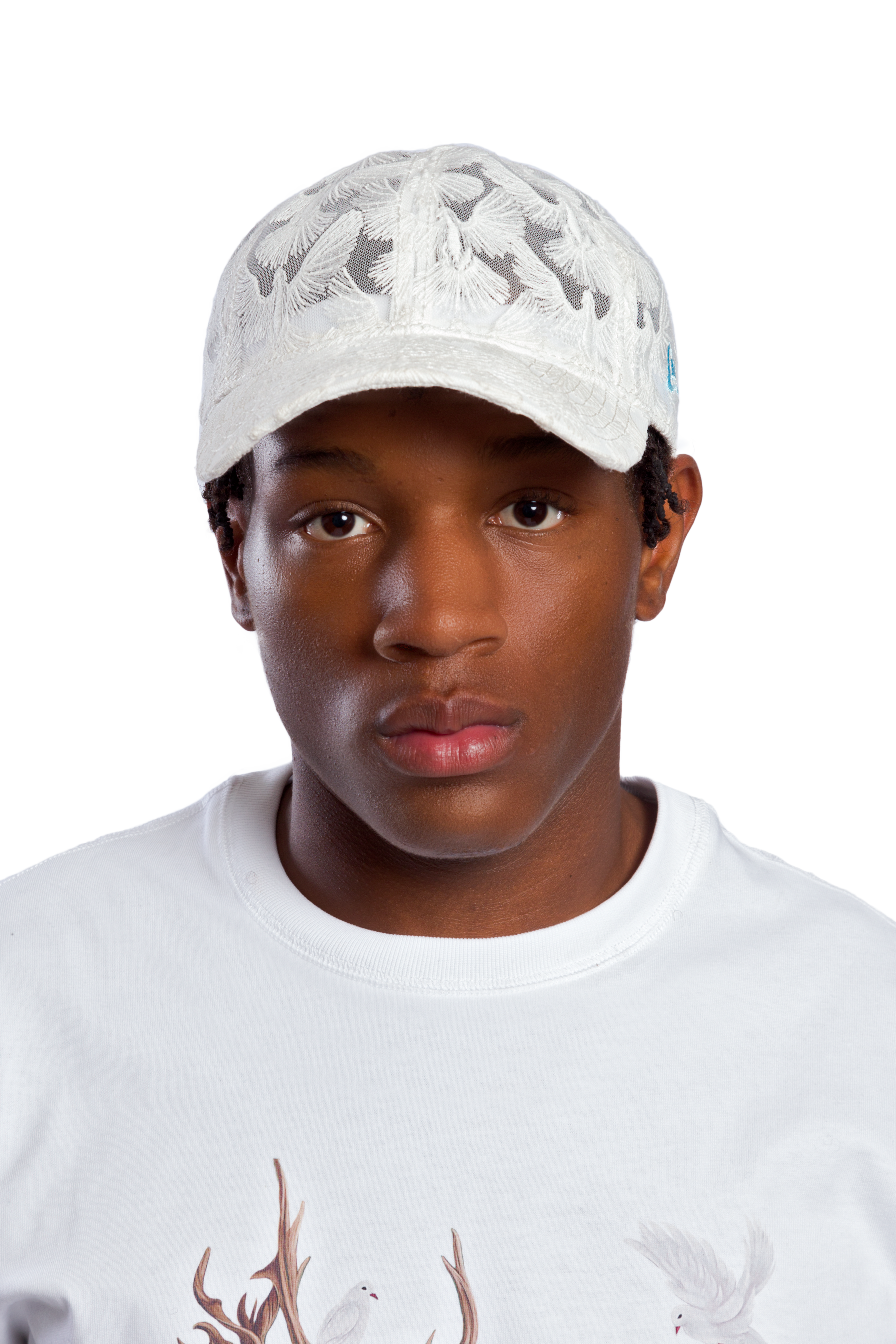 3.PARADIS & New Era - White 9TWENTY Cap Unity Tulle Doves