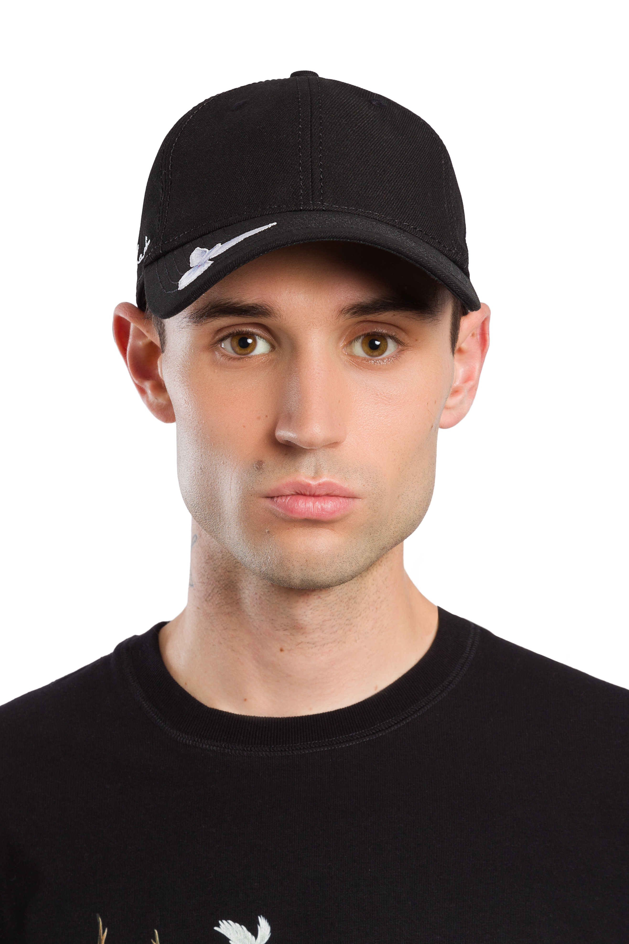 3.PARADIS & New Era - Black 9TWENTY Cap with Dove Brim