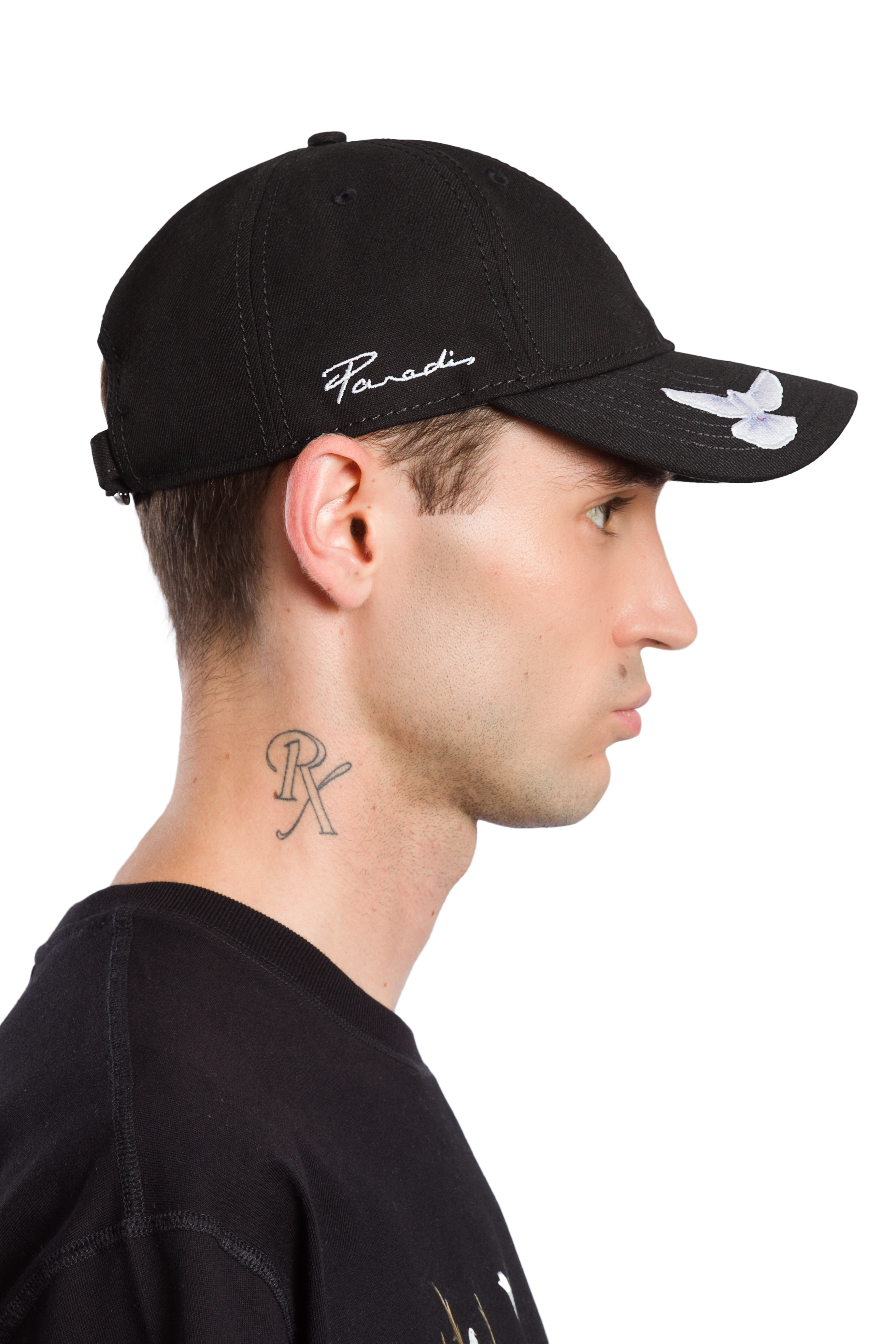 3.PARADIS & New Era - Black 9TWENTY Cap with Dove Brim