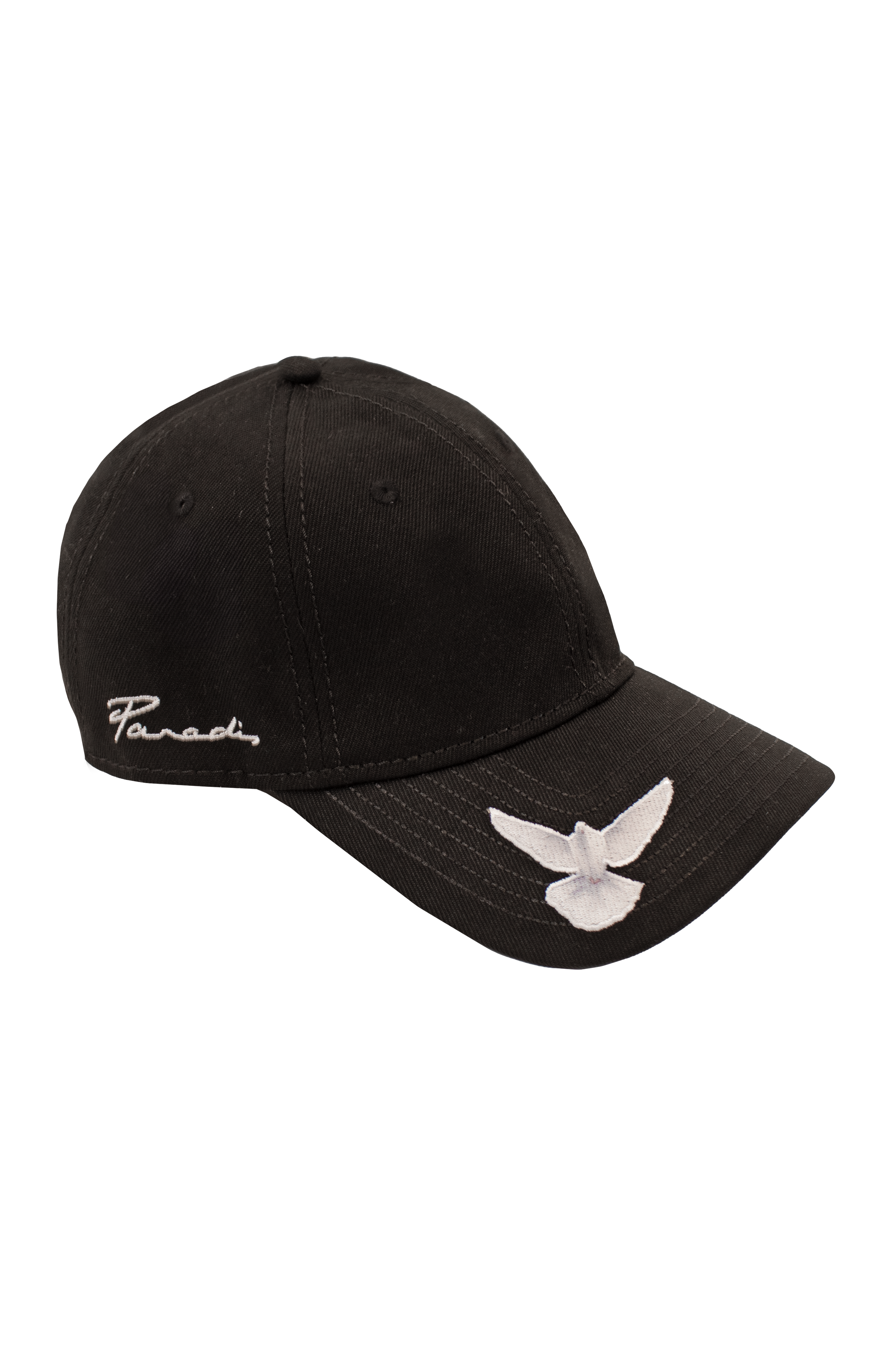 3.PARADIS & New Era - Black 9TWENTY Cap with Dove Brim