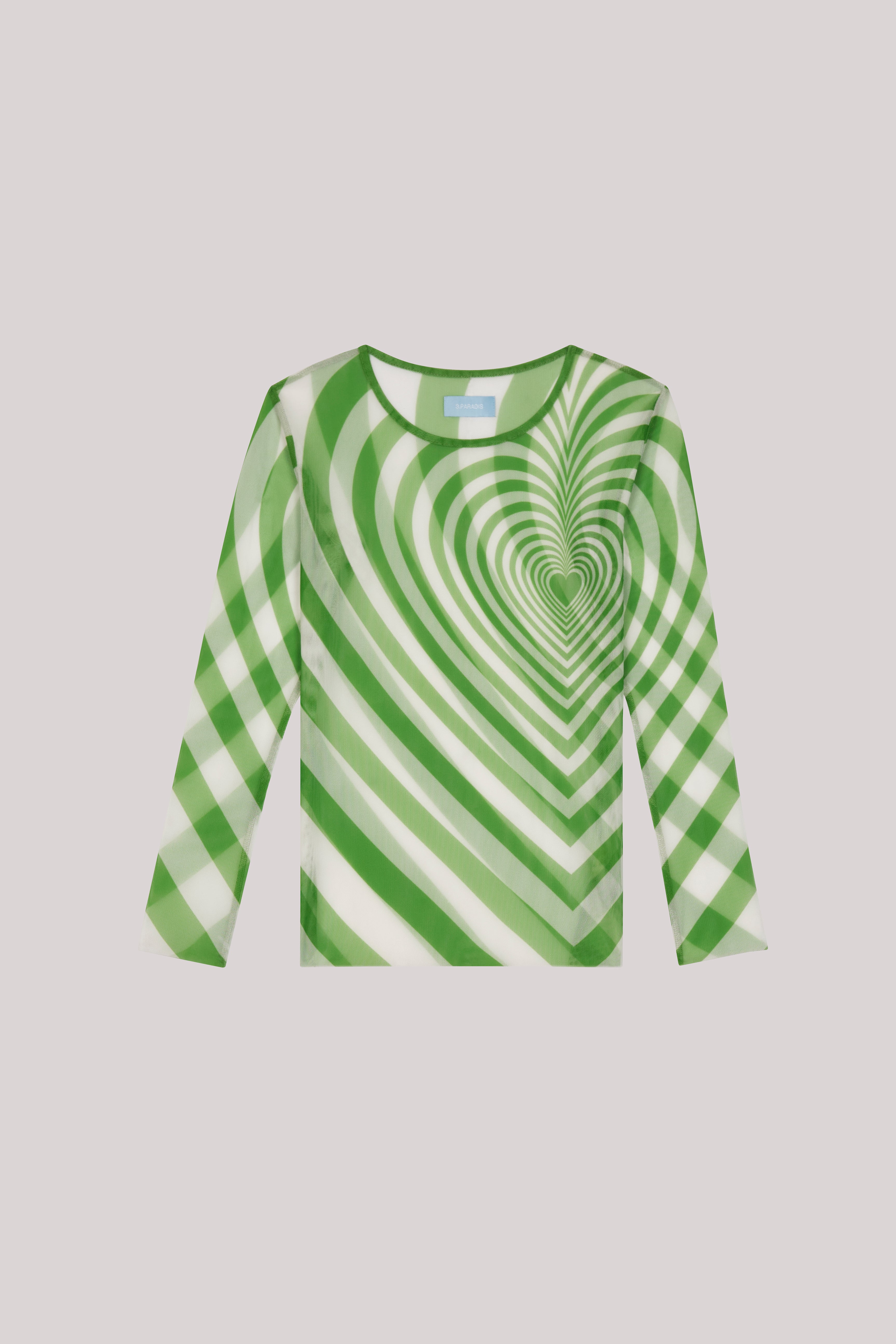 Infinite Heart Mesh Top