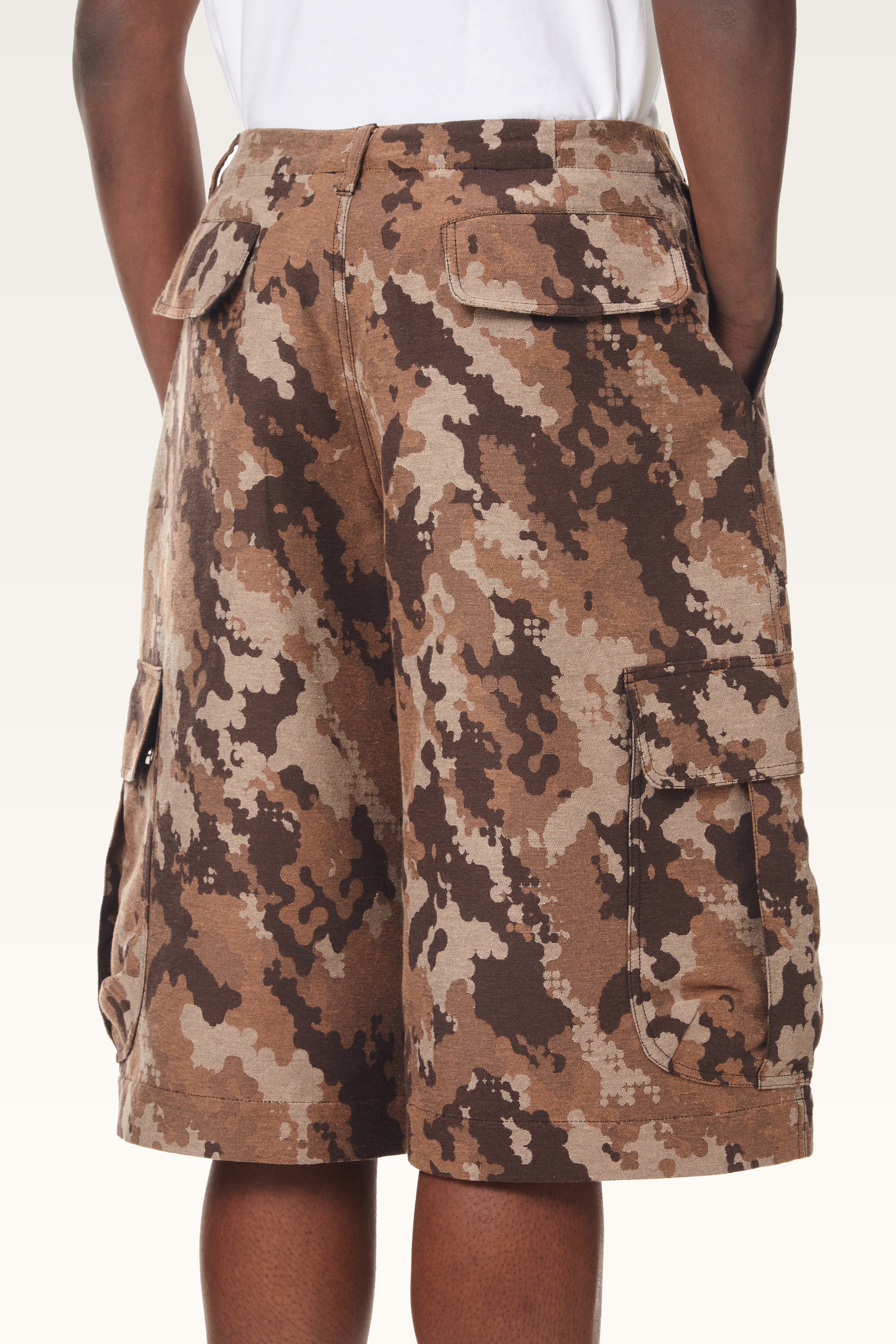 Jacquard Dove-Camo Cargo Shorts