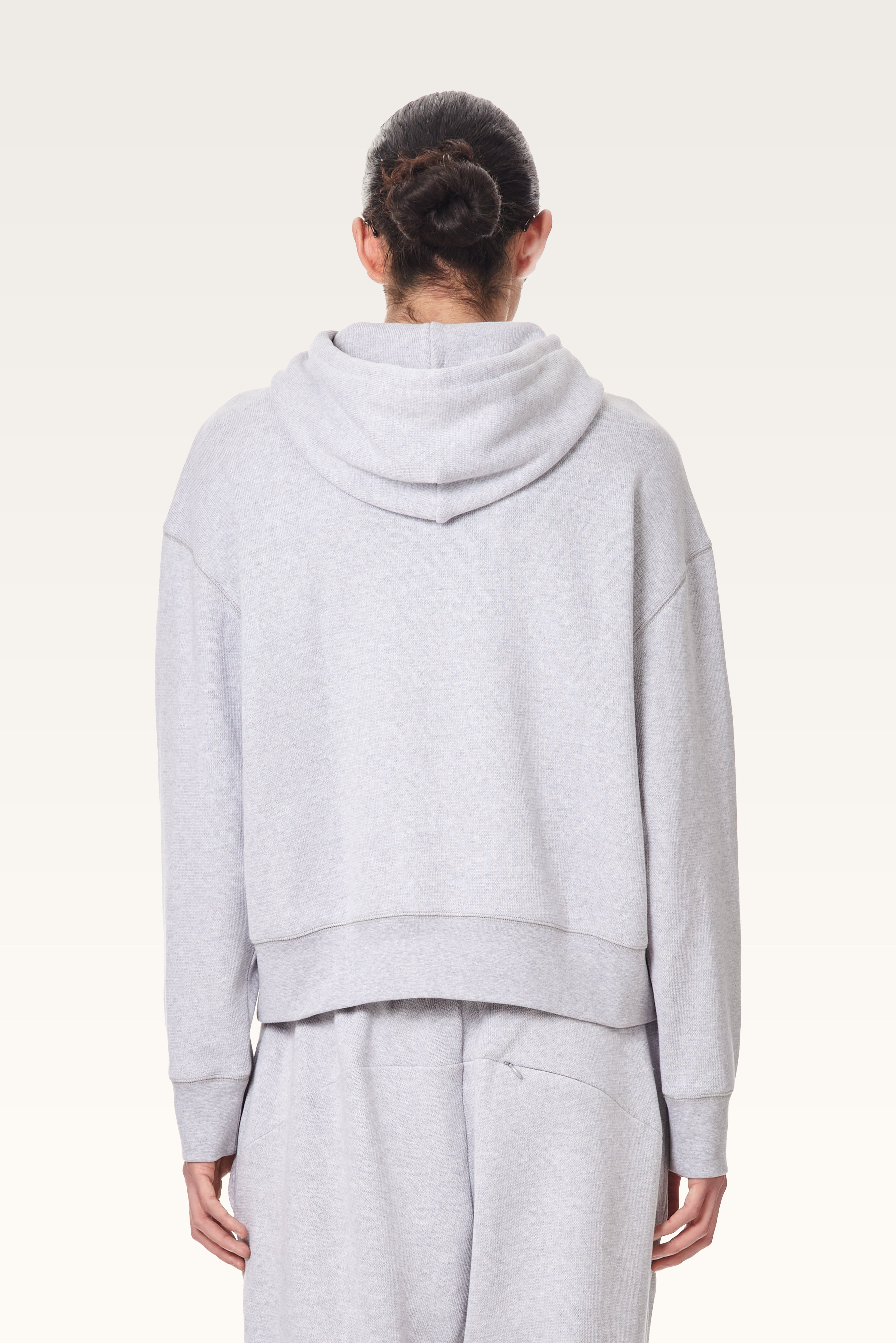 Pleated Hooded Sweater