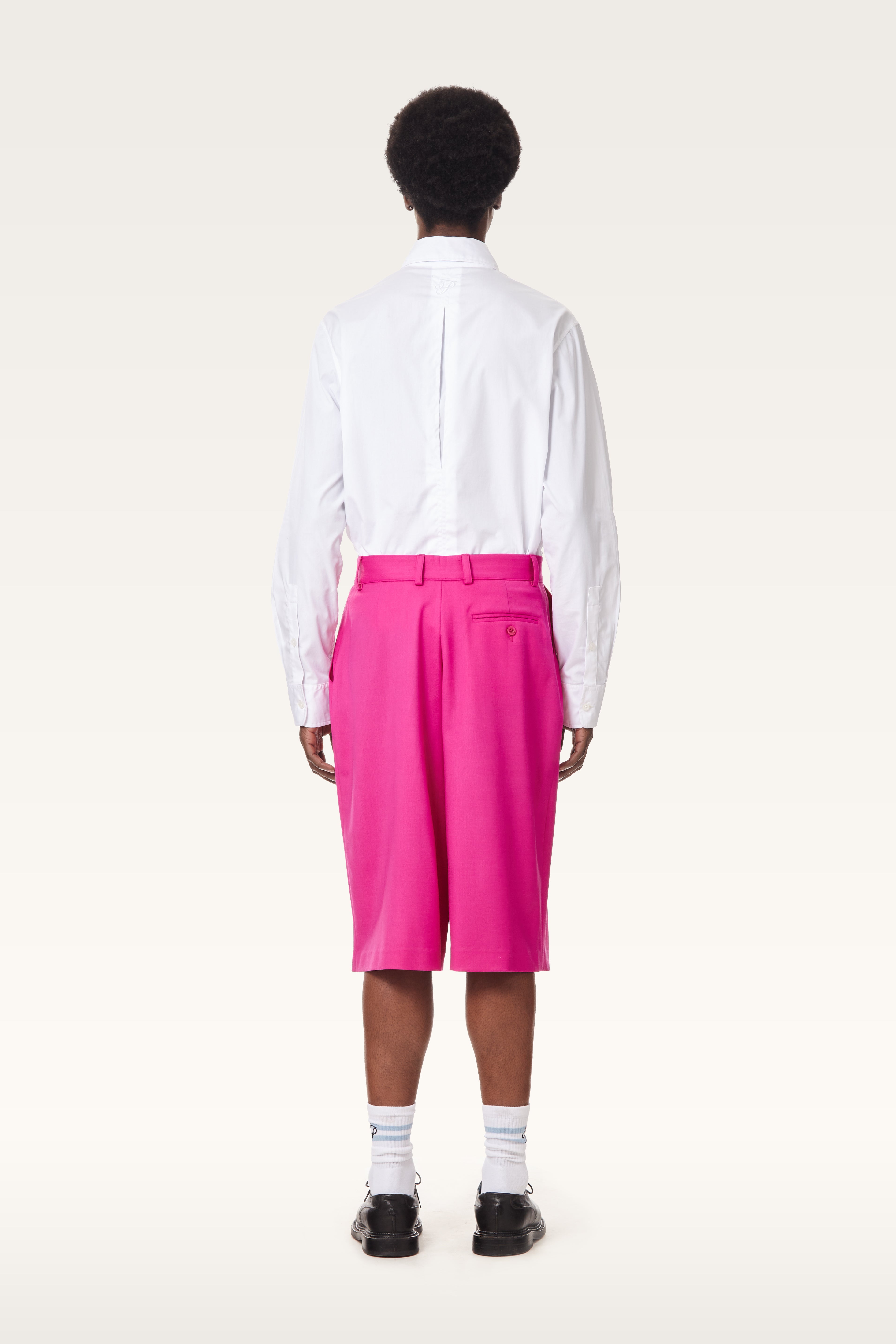 Wool Gabardine Tailored Shorts