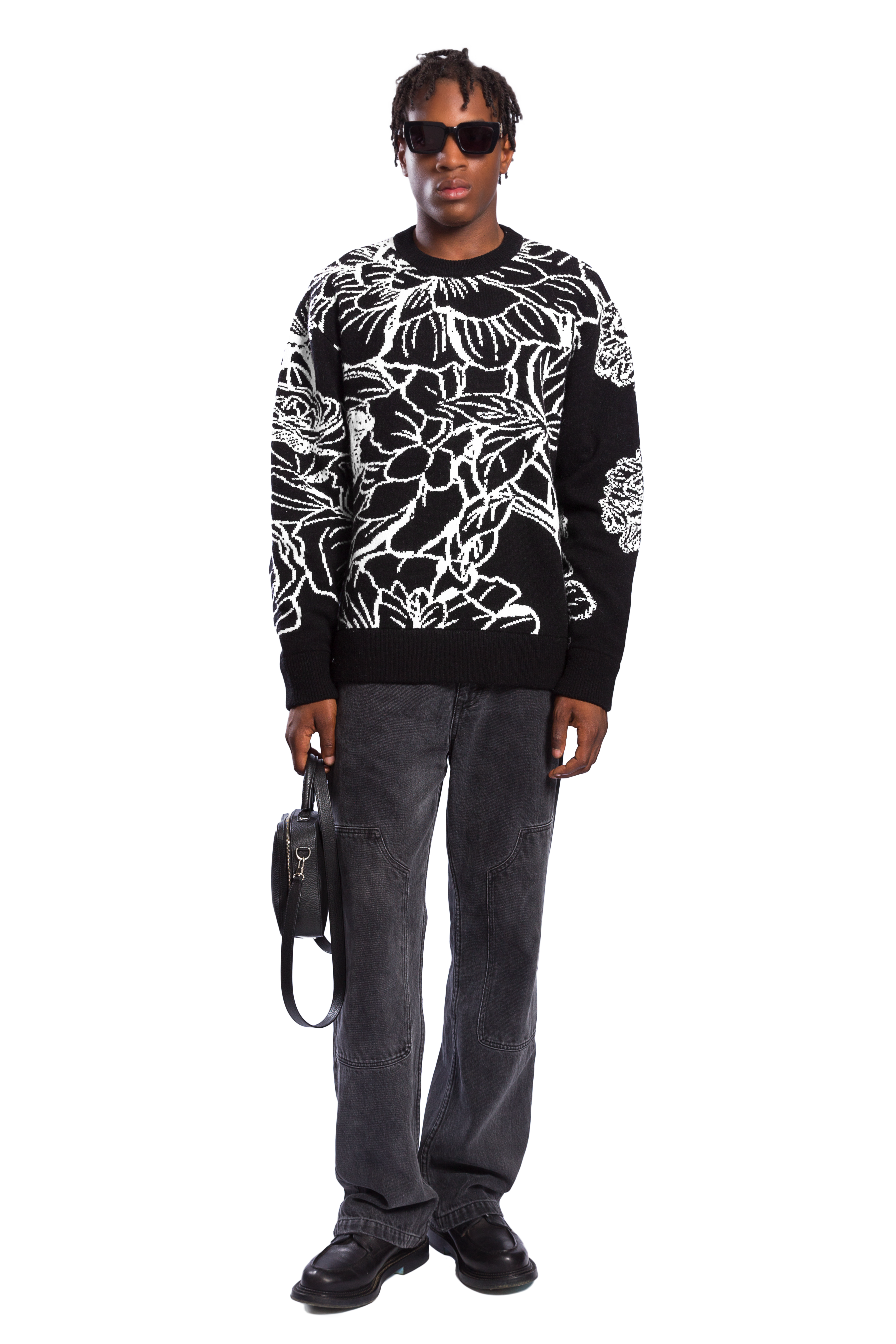 NAYA FLEUR ETERNELLE CREWNECK KNIT SWEATER