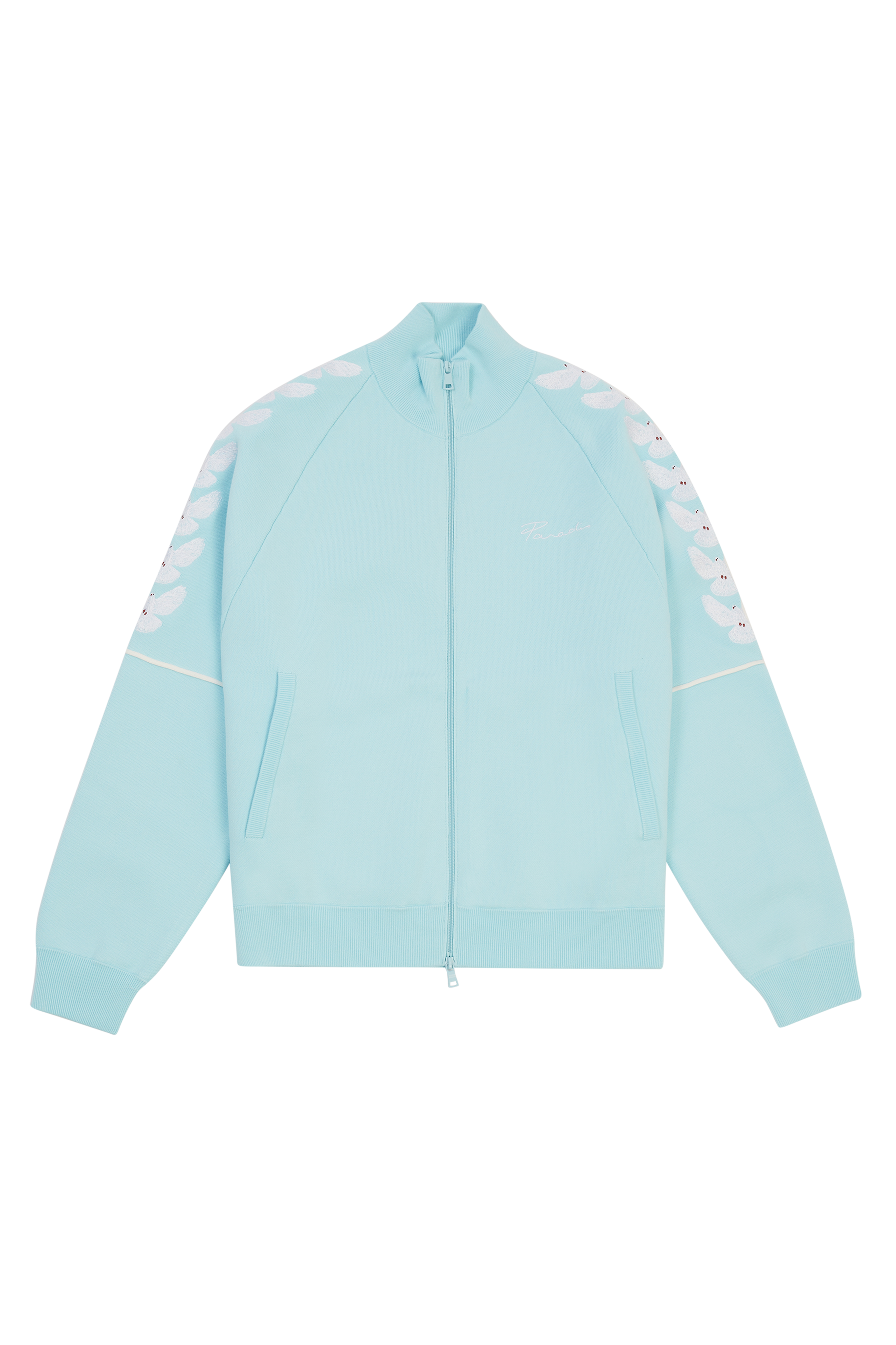 UNITY SKY BLUE KNIT TRACK JACKET