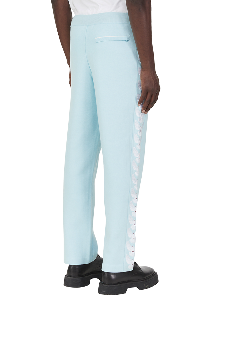UNITY SKY BLUE KNIT TRACK PANTS