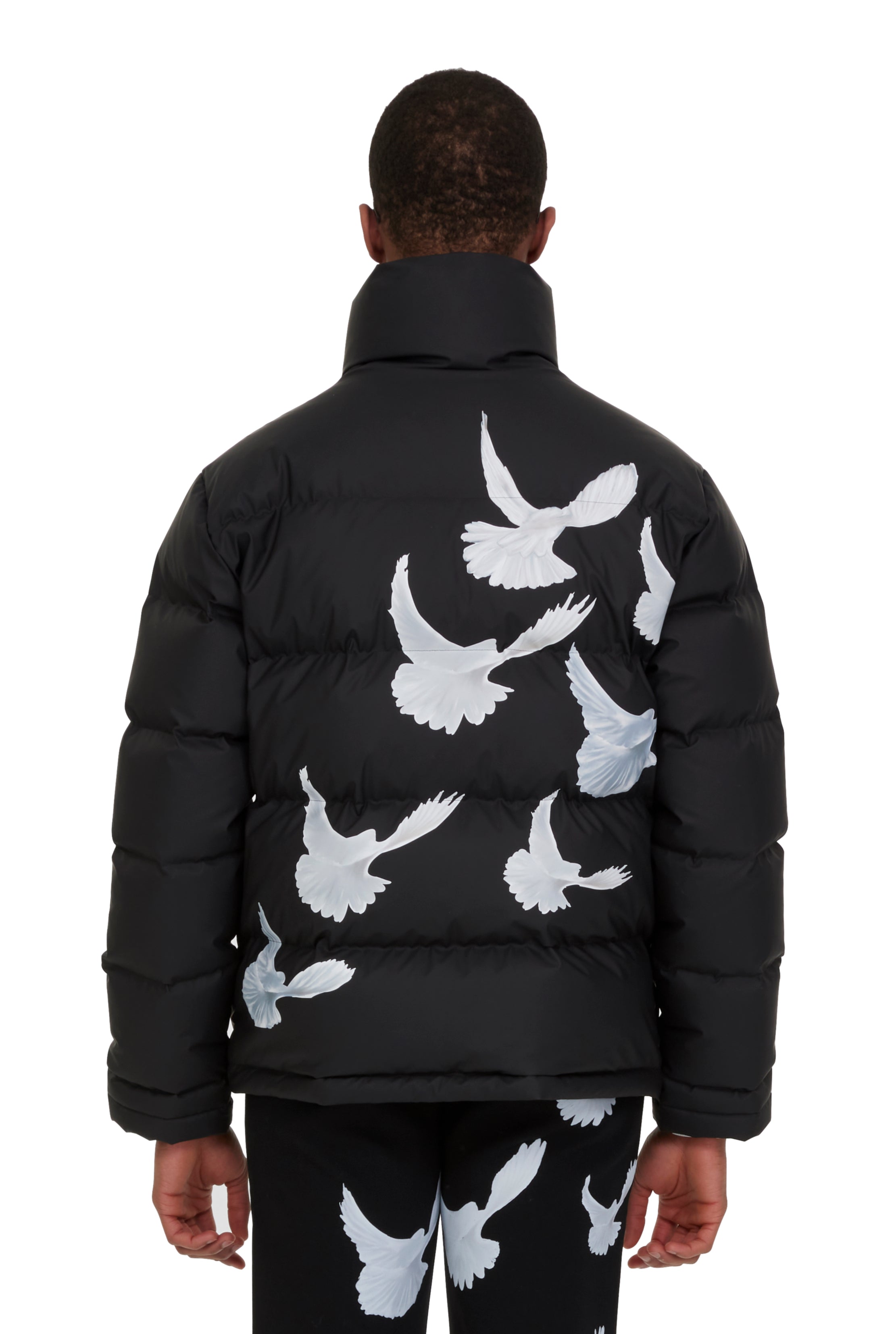 Singing Doves Puffer Jacket