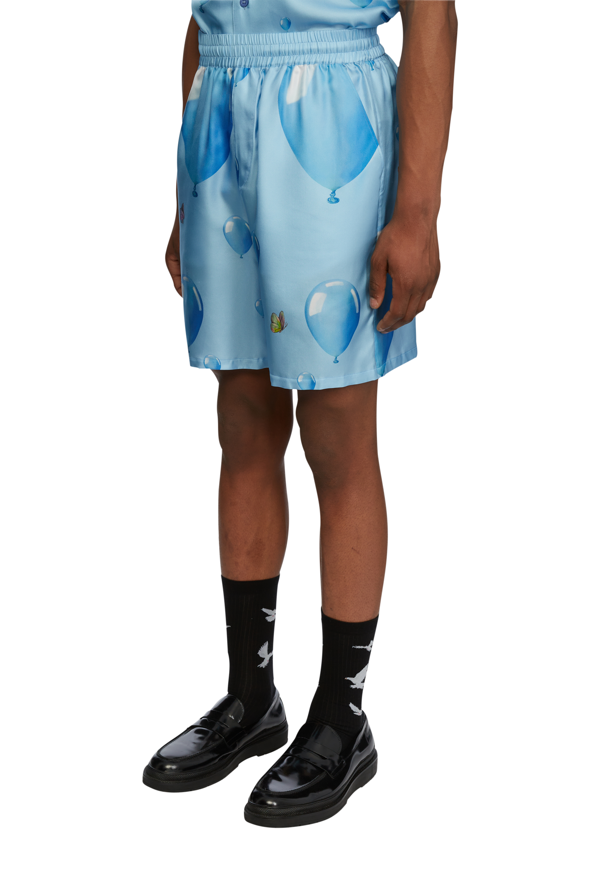 Dreaming Balloons Shorts in Silk