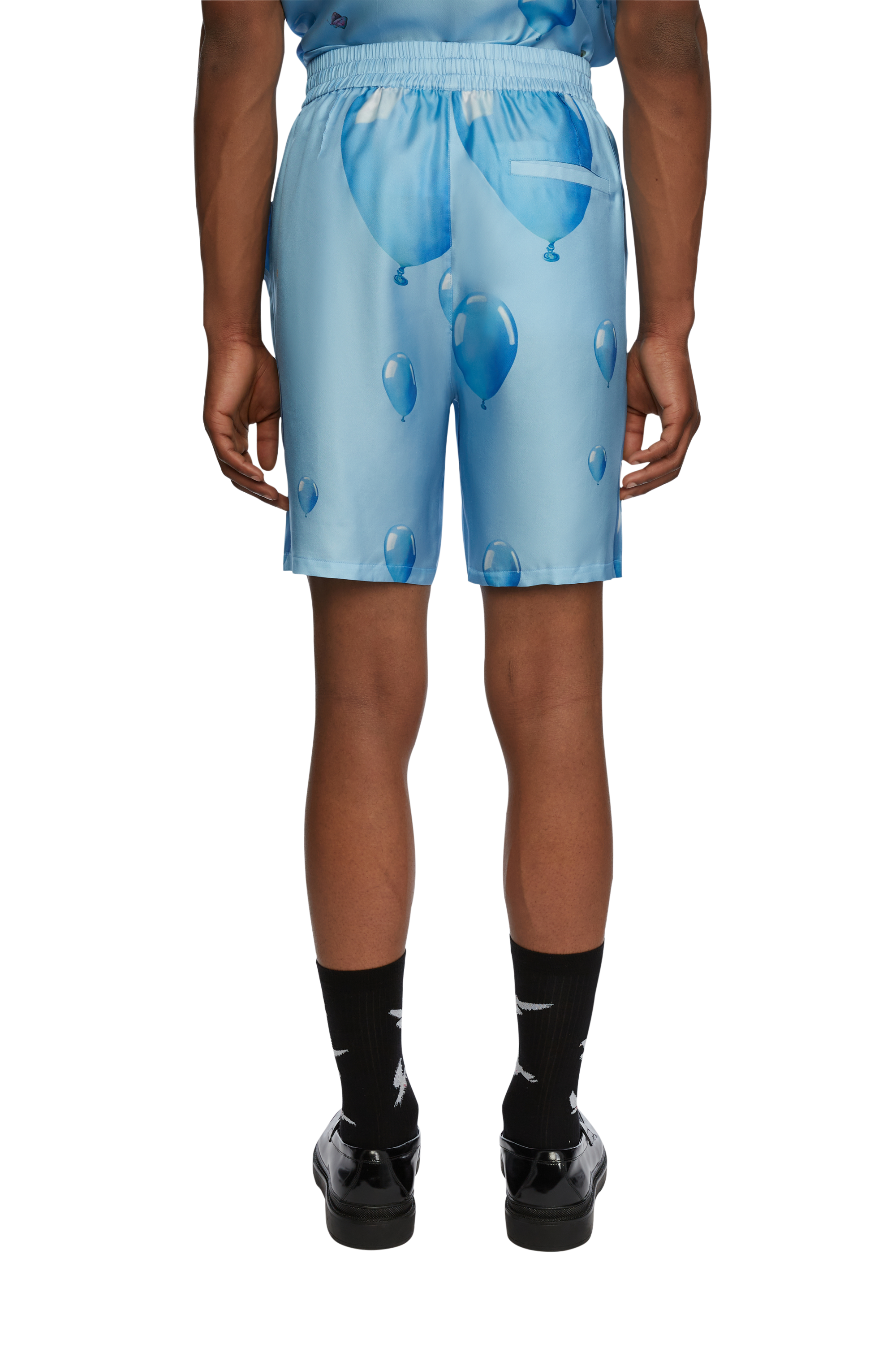 Dreaming Balloons Shorts in Silk