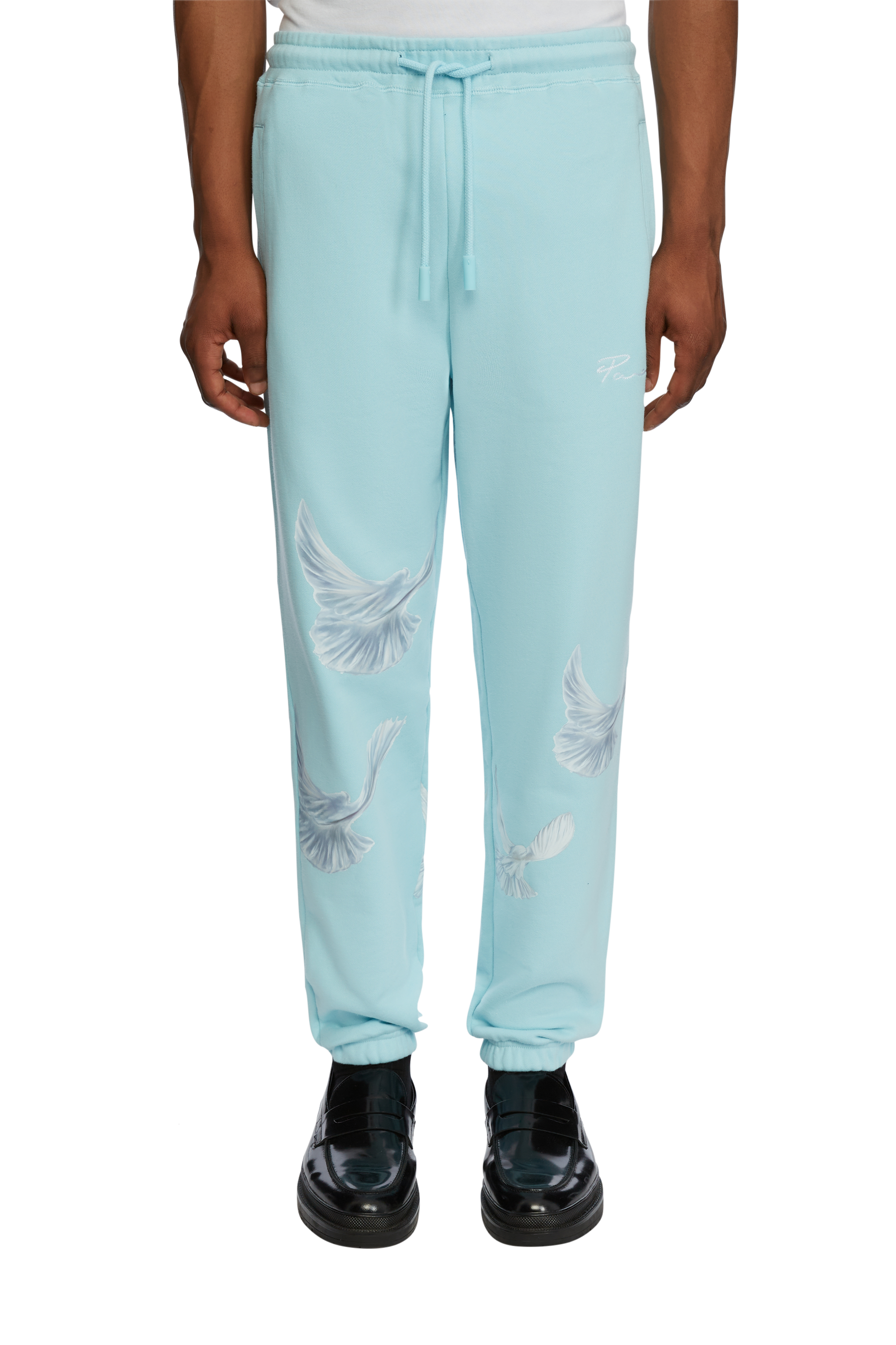 SINGING DOVES SKY BLUE LOUNGE PANTS