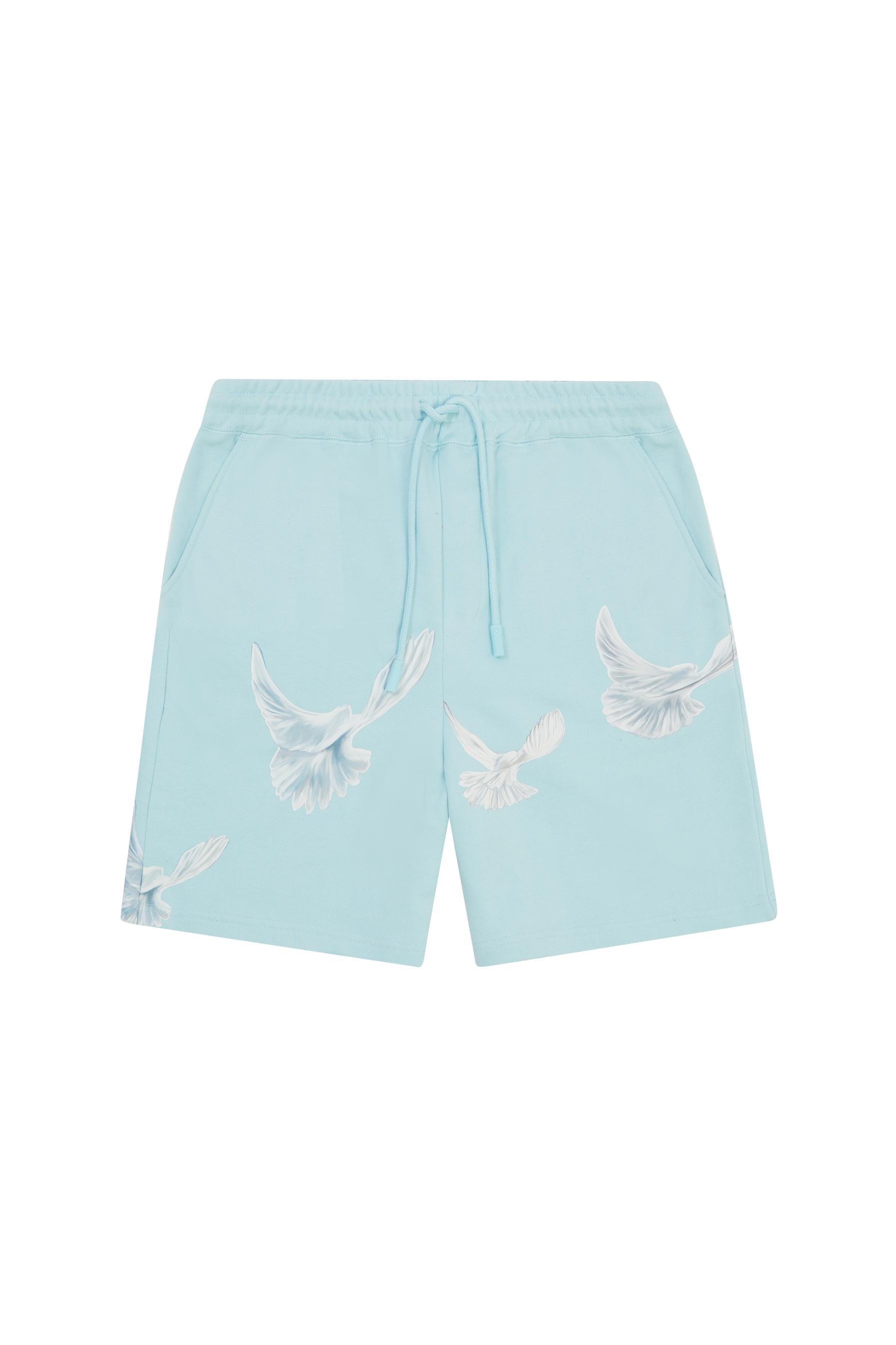 SINGING DOVES SKY BLUE LOUNGE SHORTS