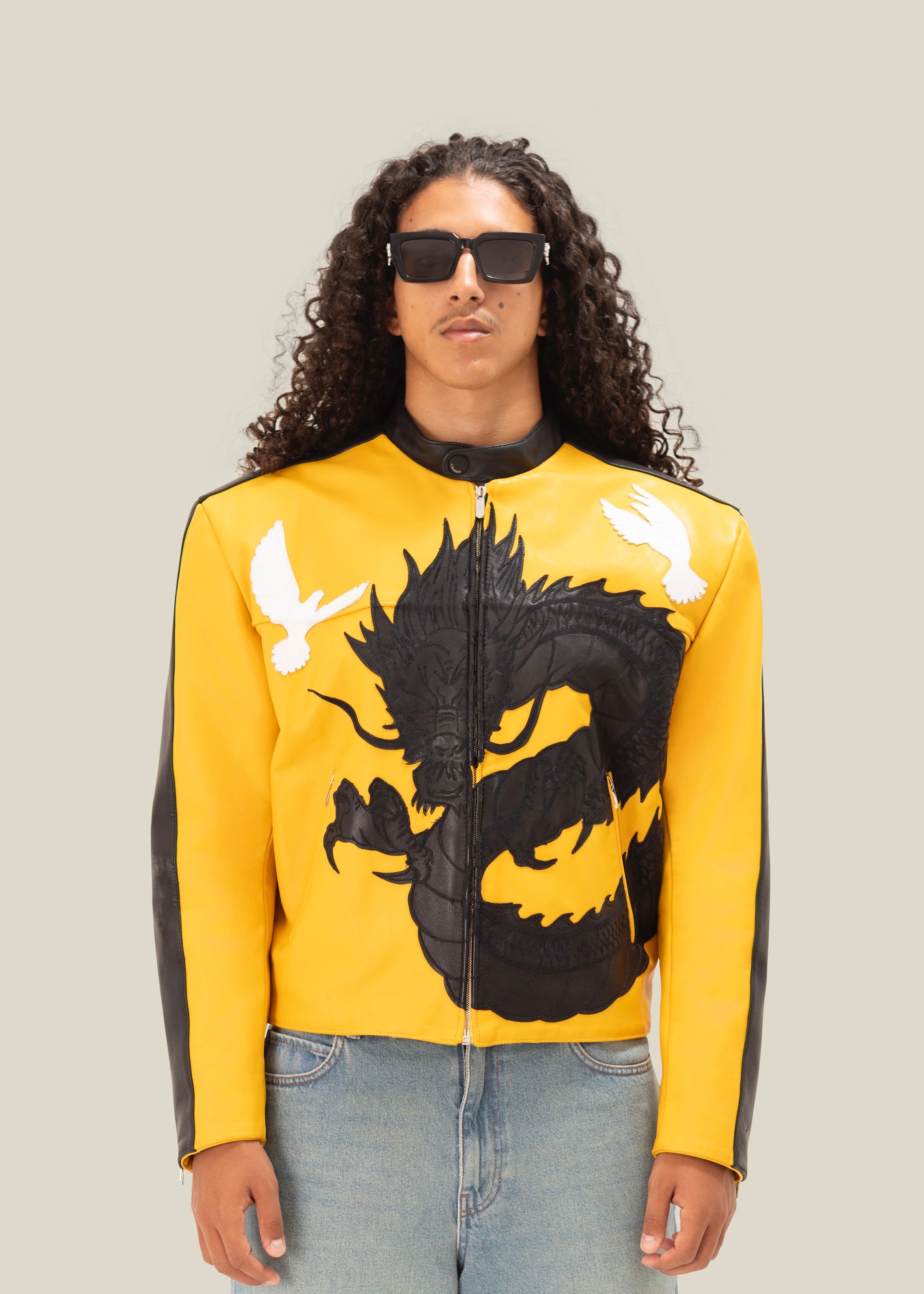 3.PARADIS x BRUCE LEE: Leather Jacket