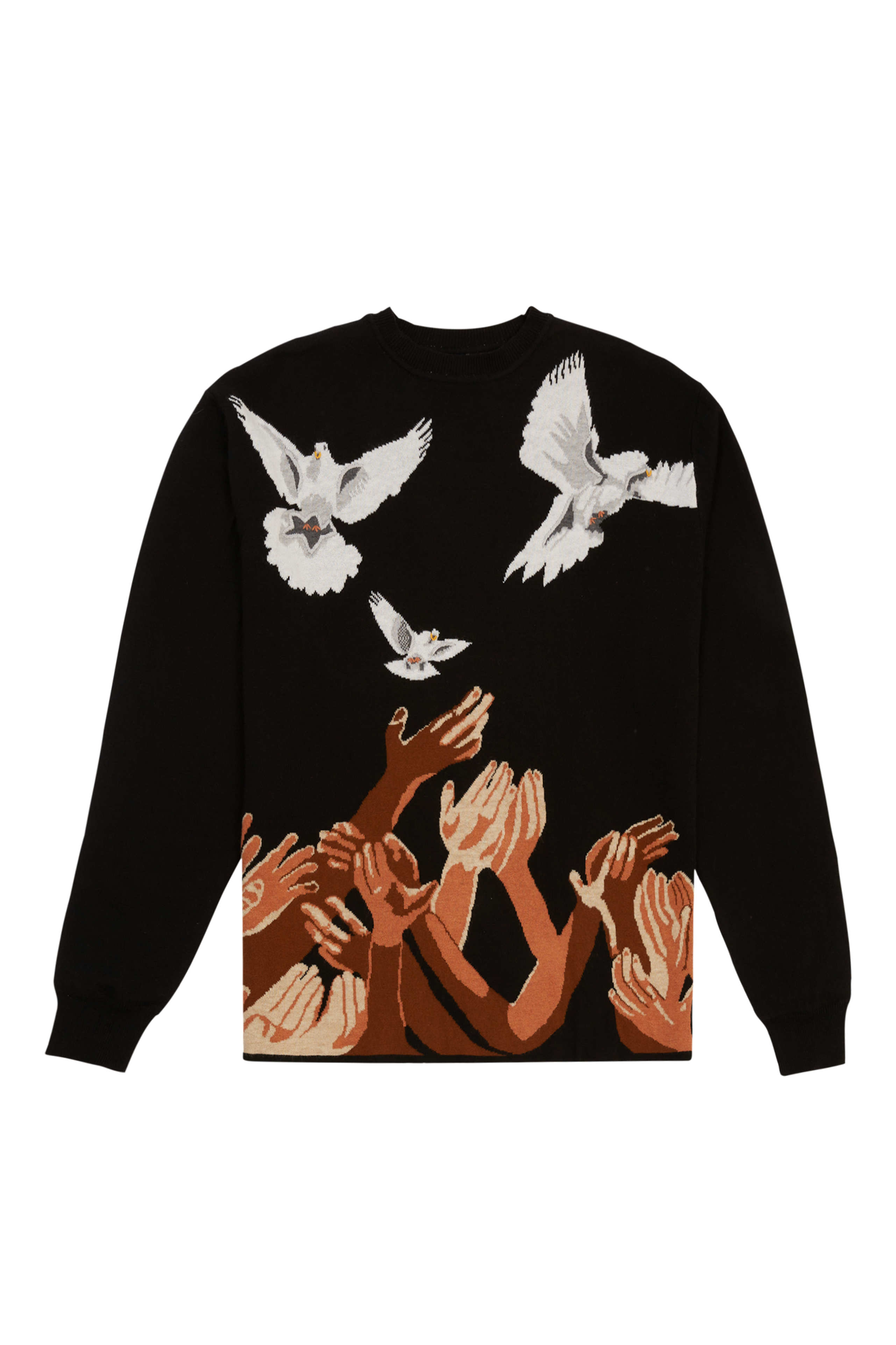 HBC EVA BLACK KNIT CREWNECK