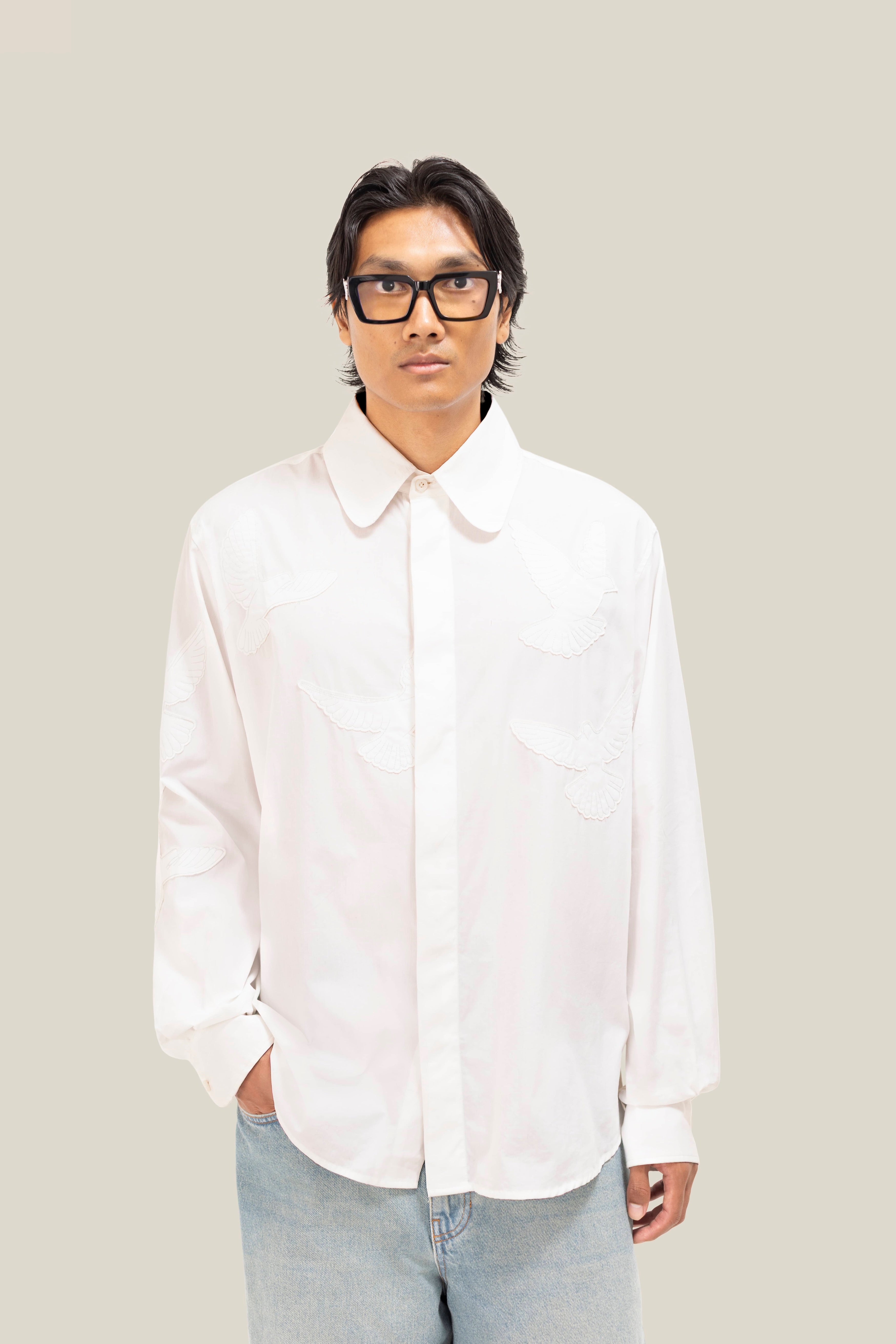 Flying Doves Button Shirt