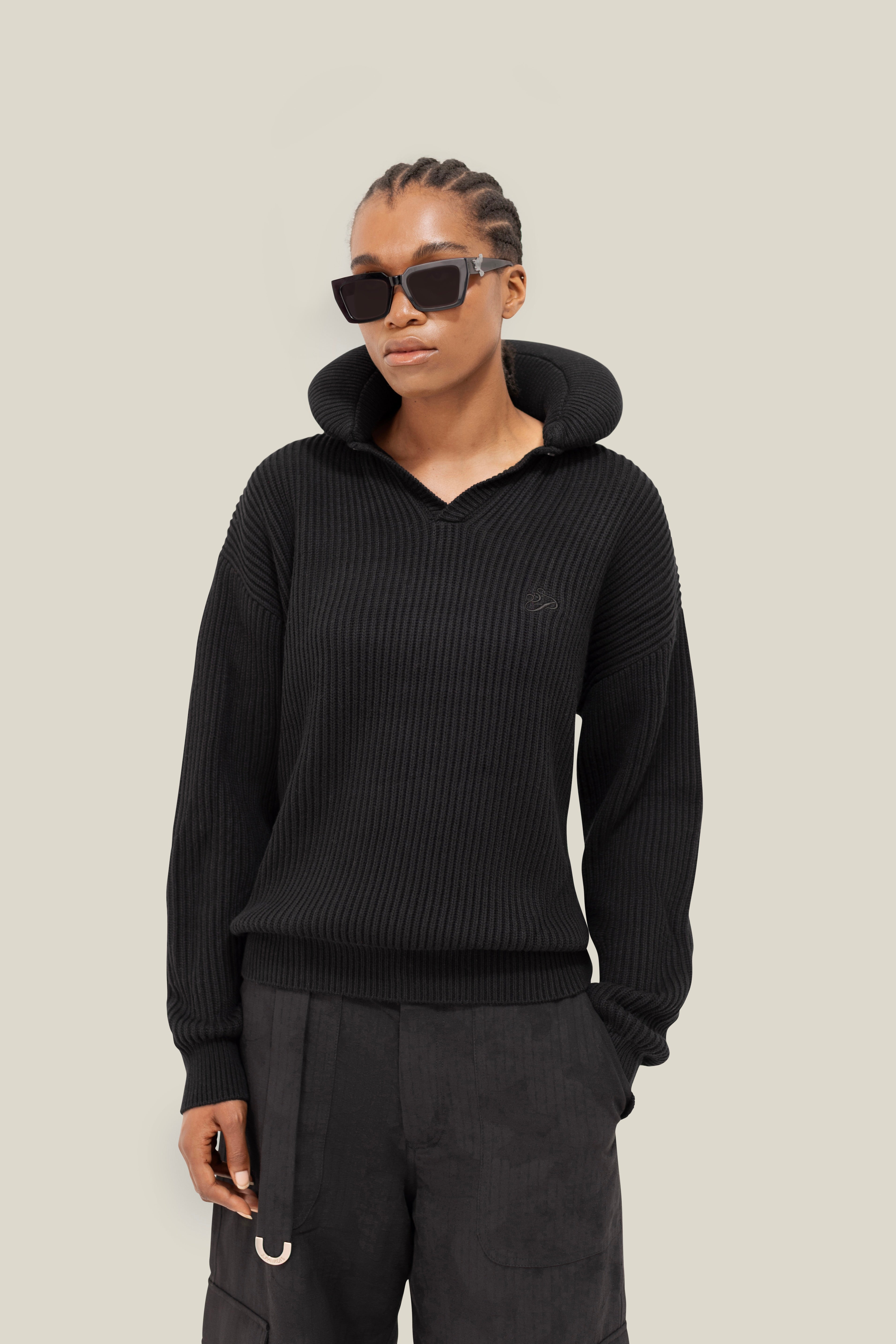 Pillow Neck Knit Sweater