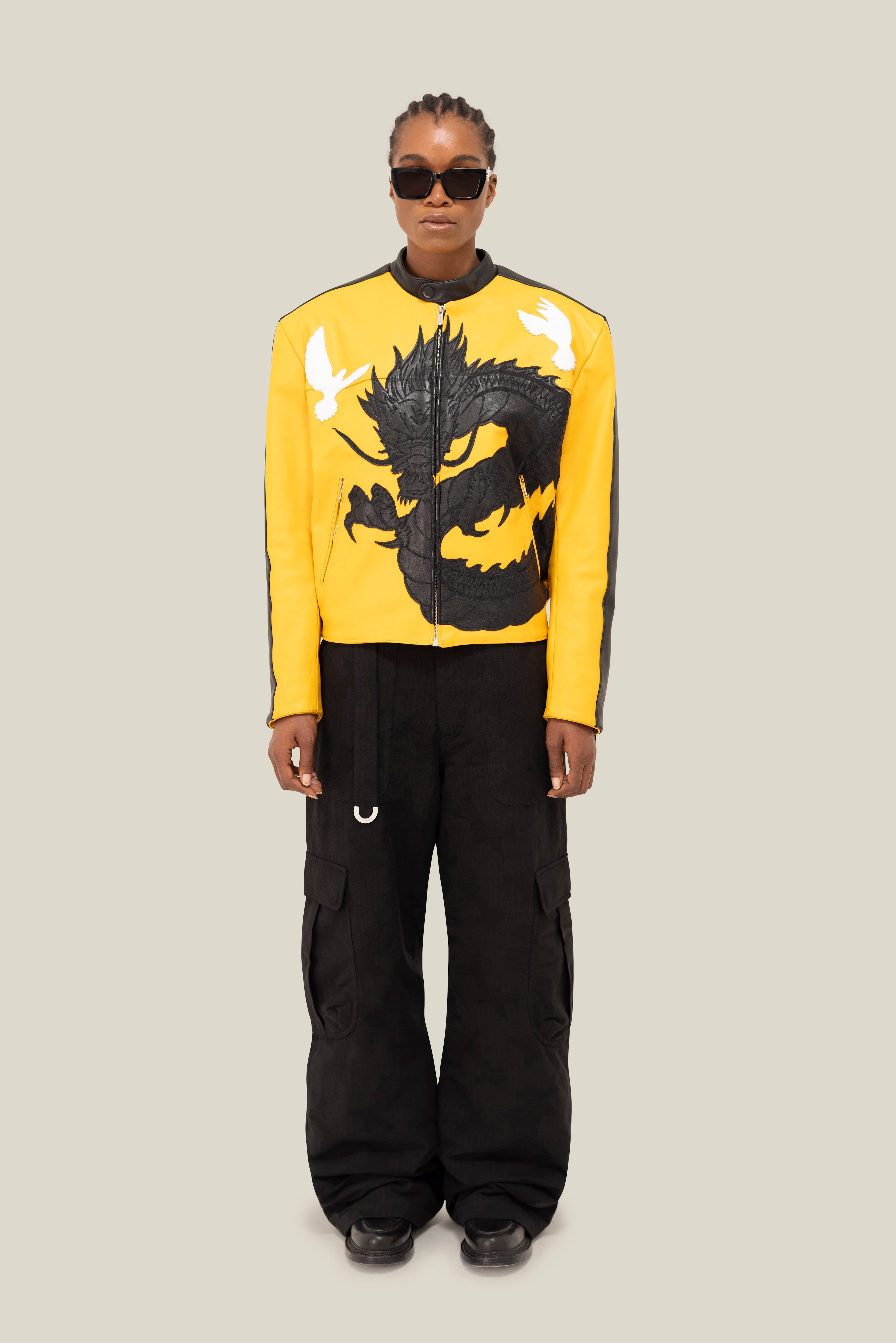 3.PARADIS x BRUCE LEE: Leather Jacket