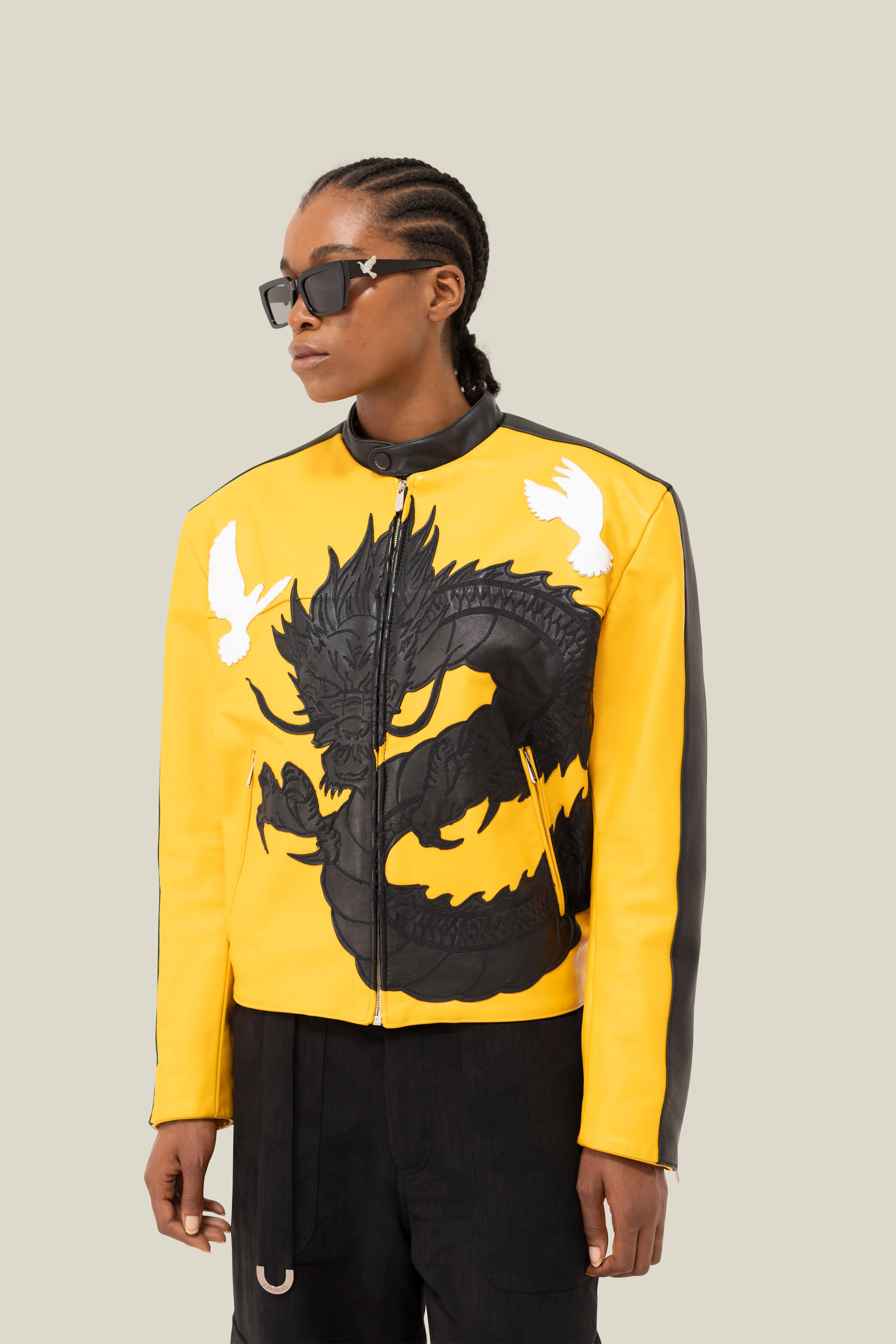 3.PARADIS x BRUCE LEE: Leather Jacket