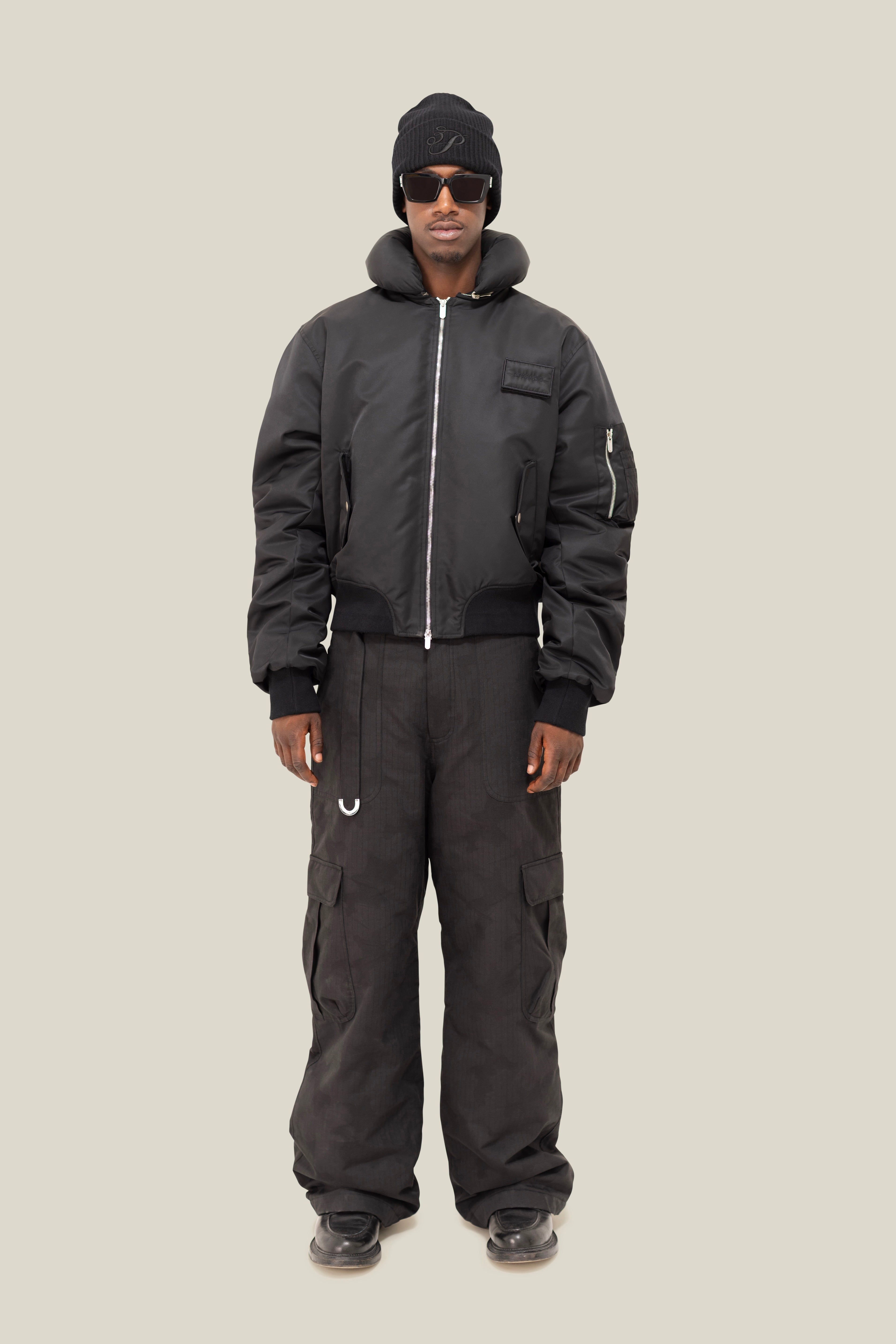 Pillow Neck Bomber Jacket