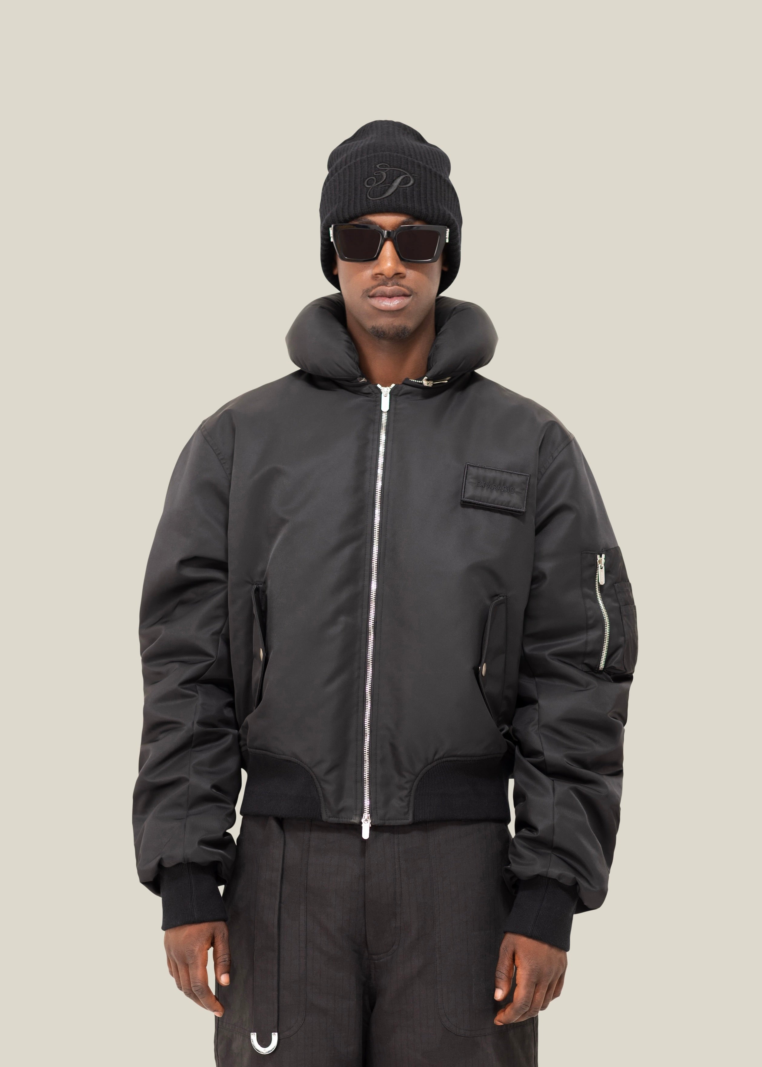 Pillow Neck Bomber Jacket