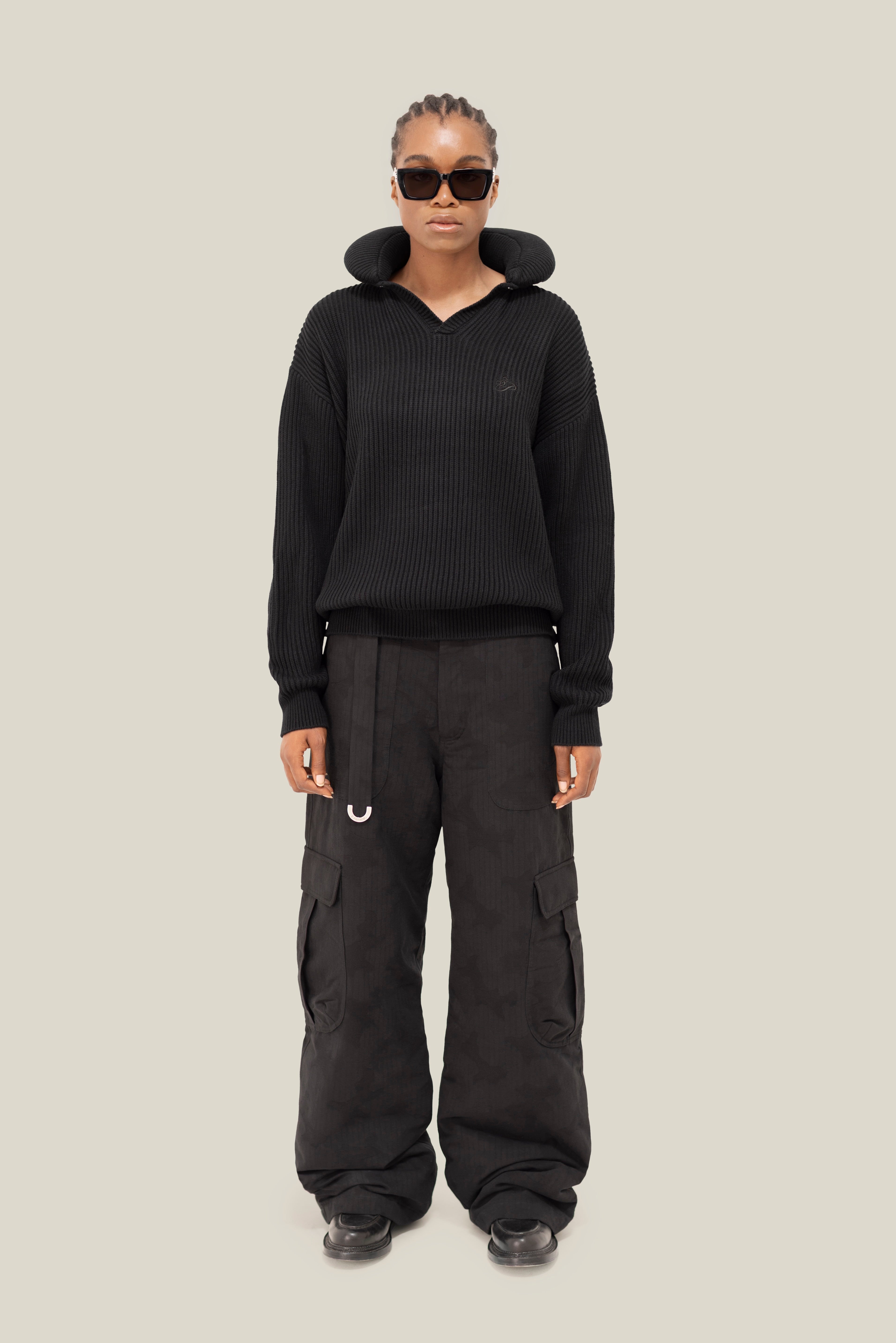 Pillow Neck Knit Sweater