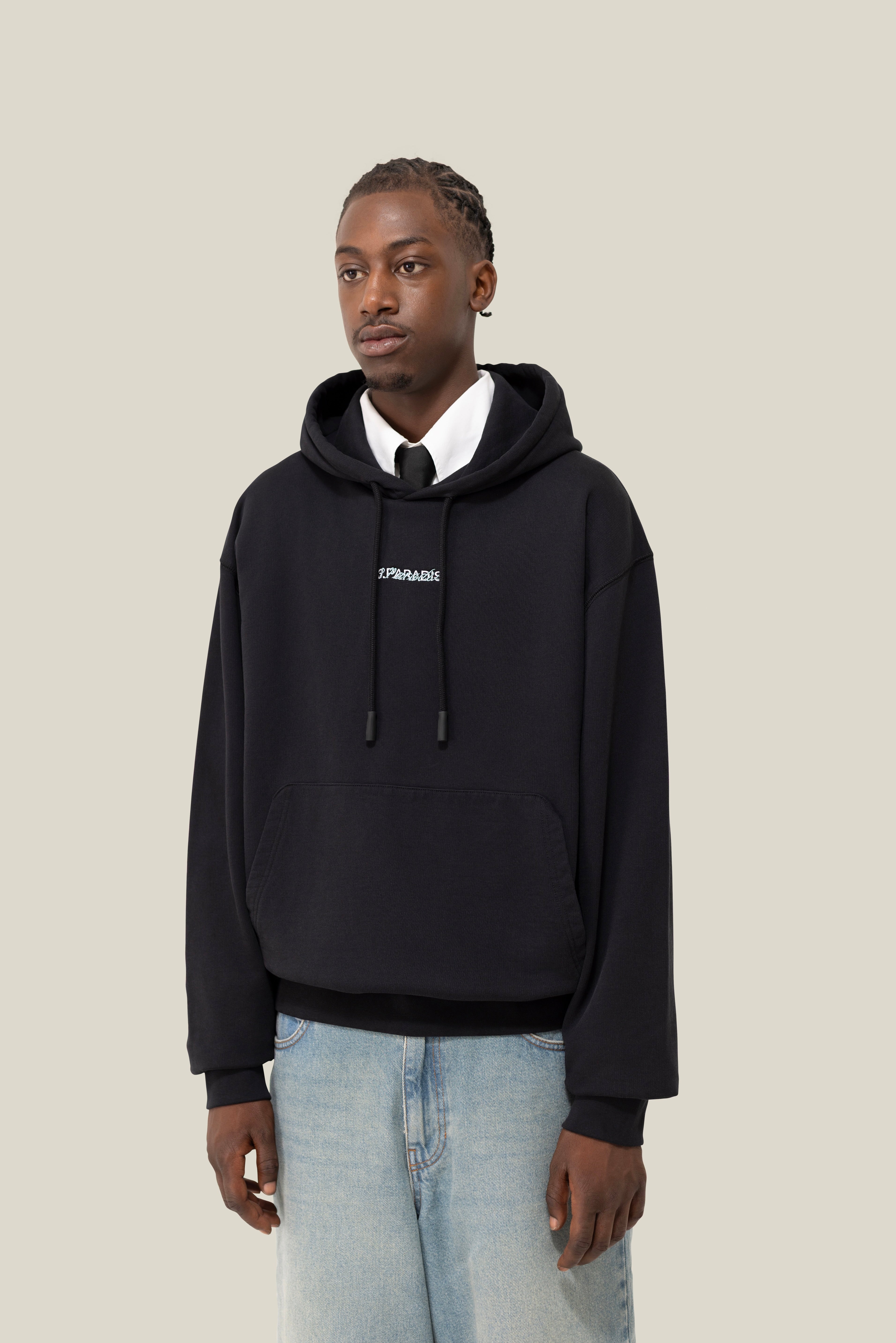 3.PARADIS Double Logo Hooded Sweater