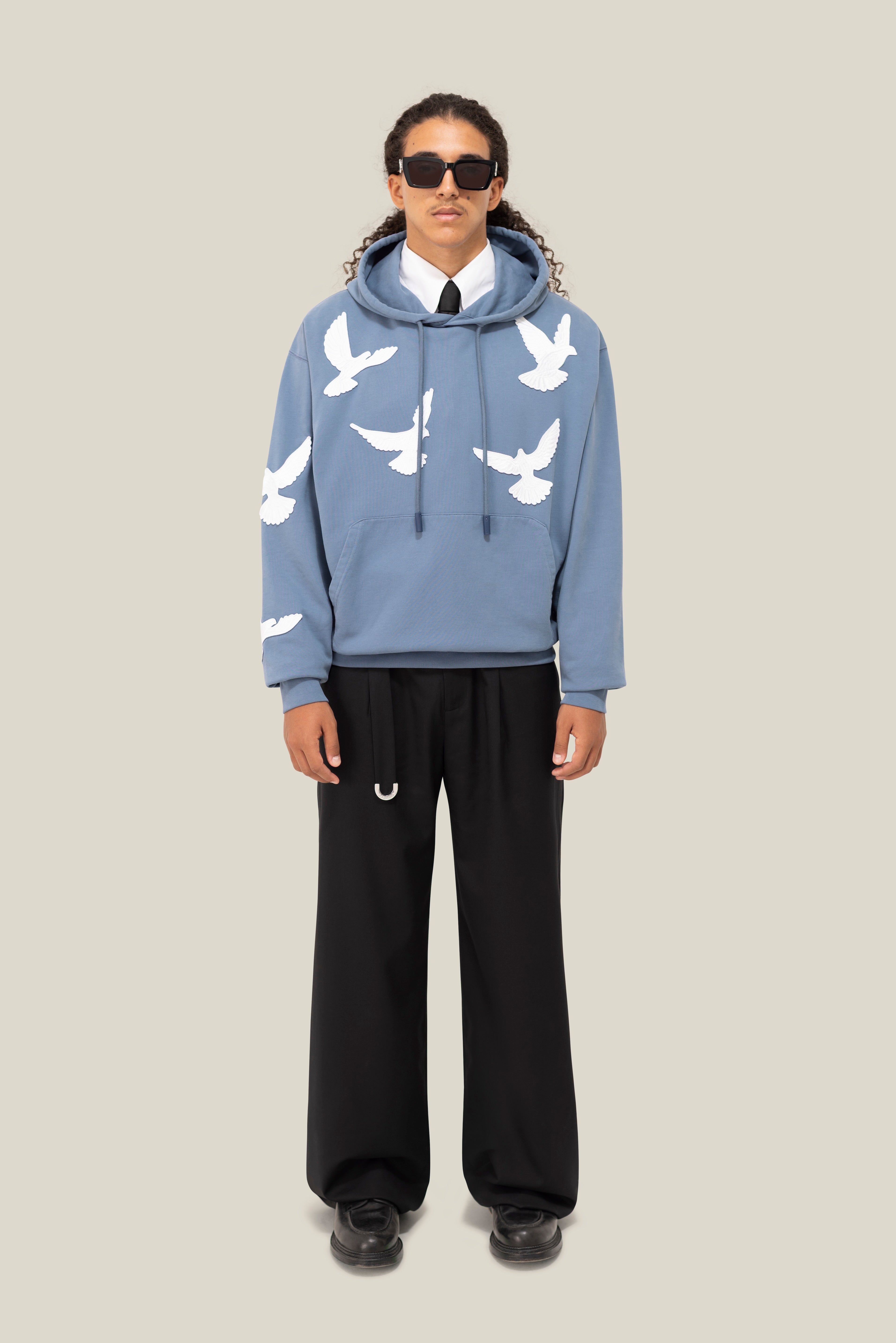 Flying Doves Hooded Sweater