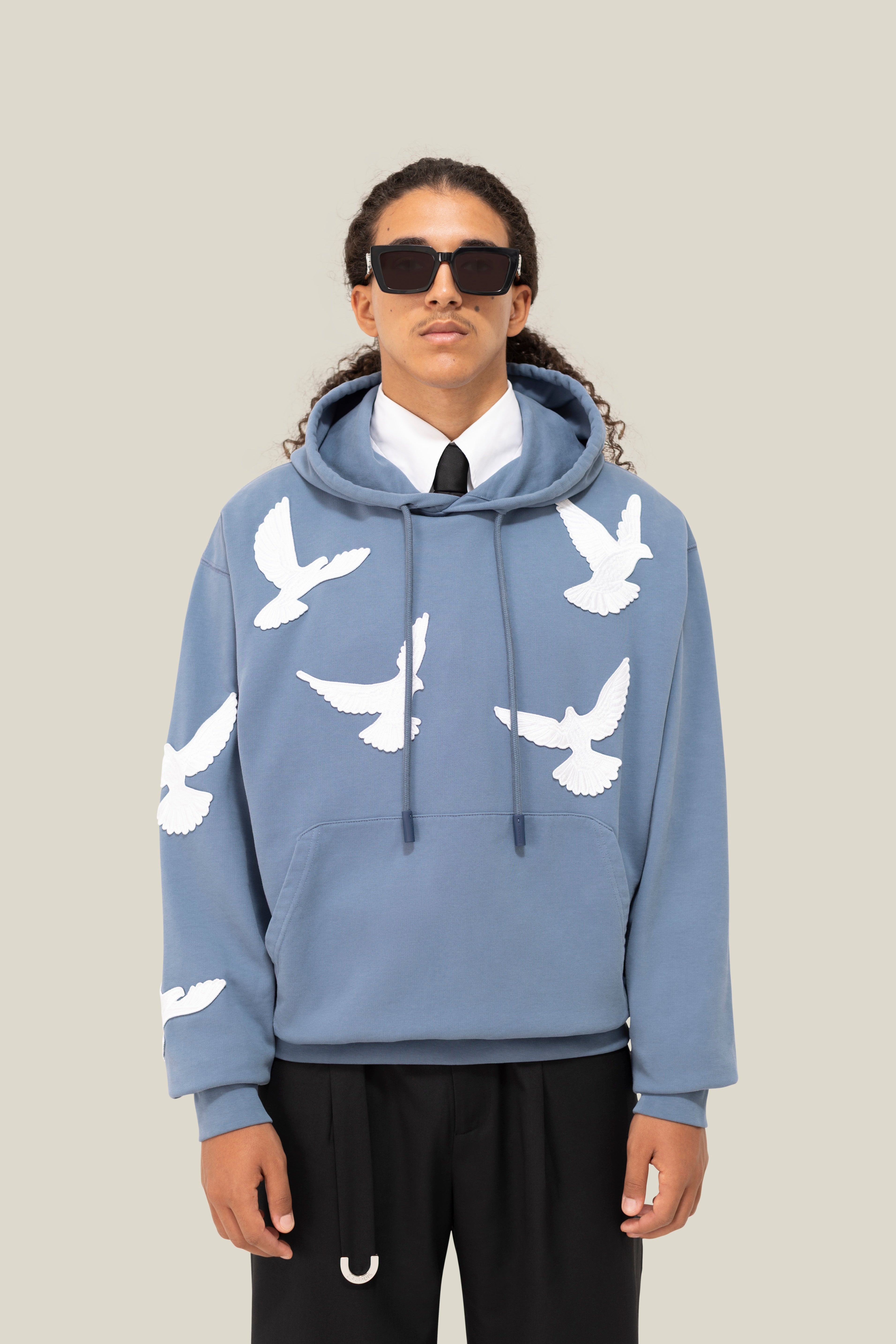 Flying Doves Hooded Sweater