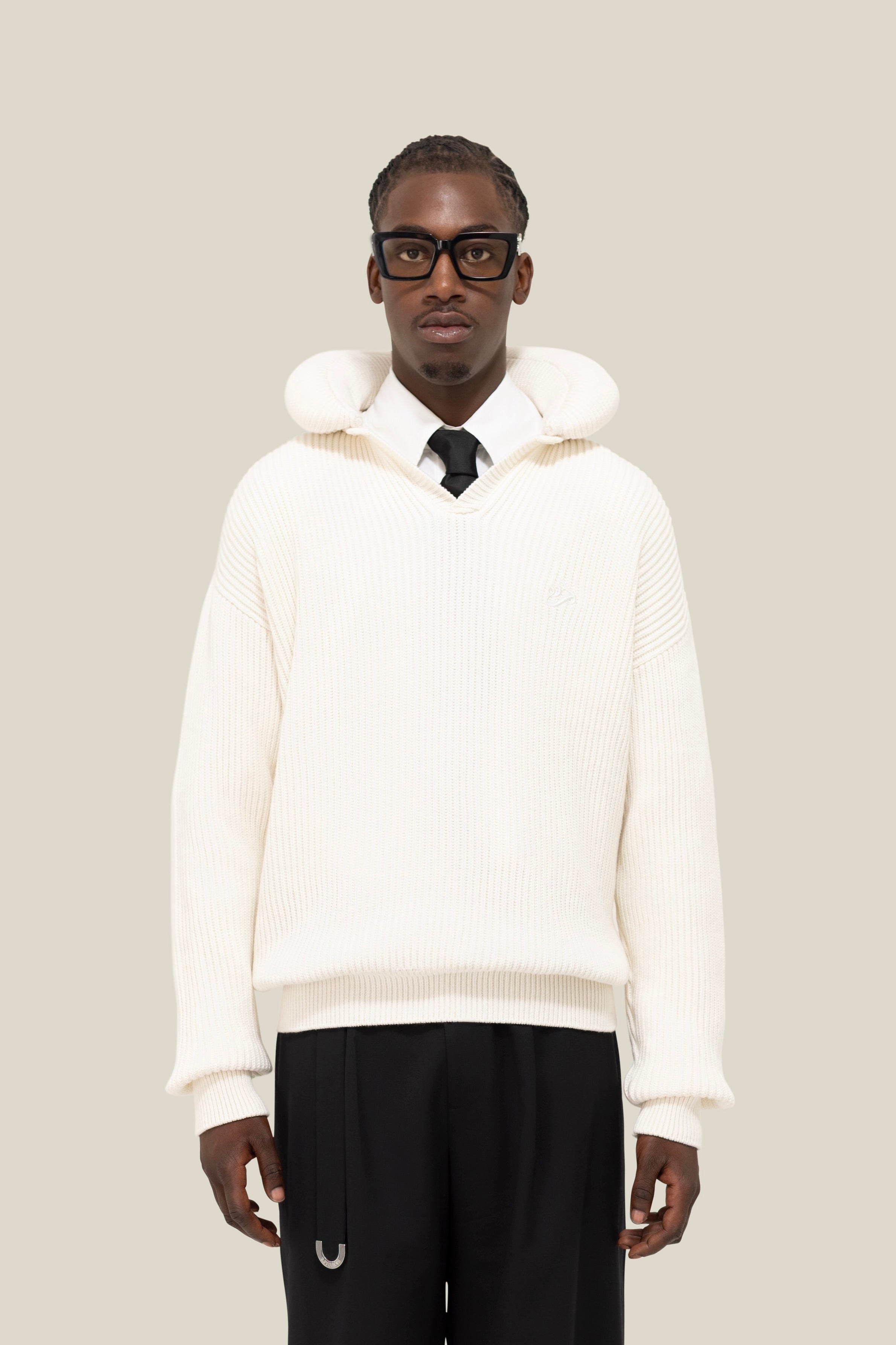 Pillow Neck Knit Sweater