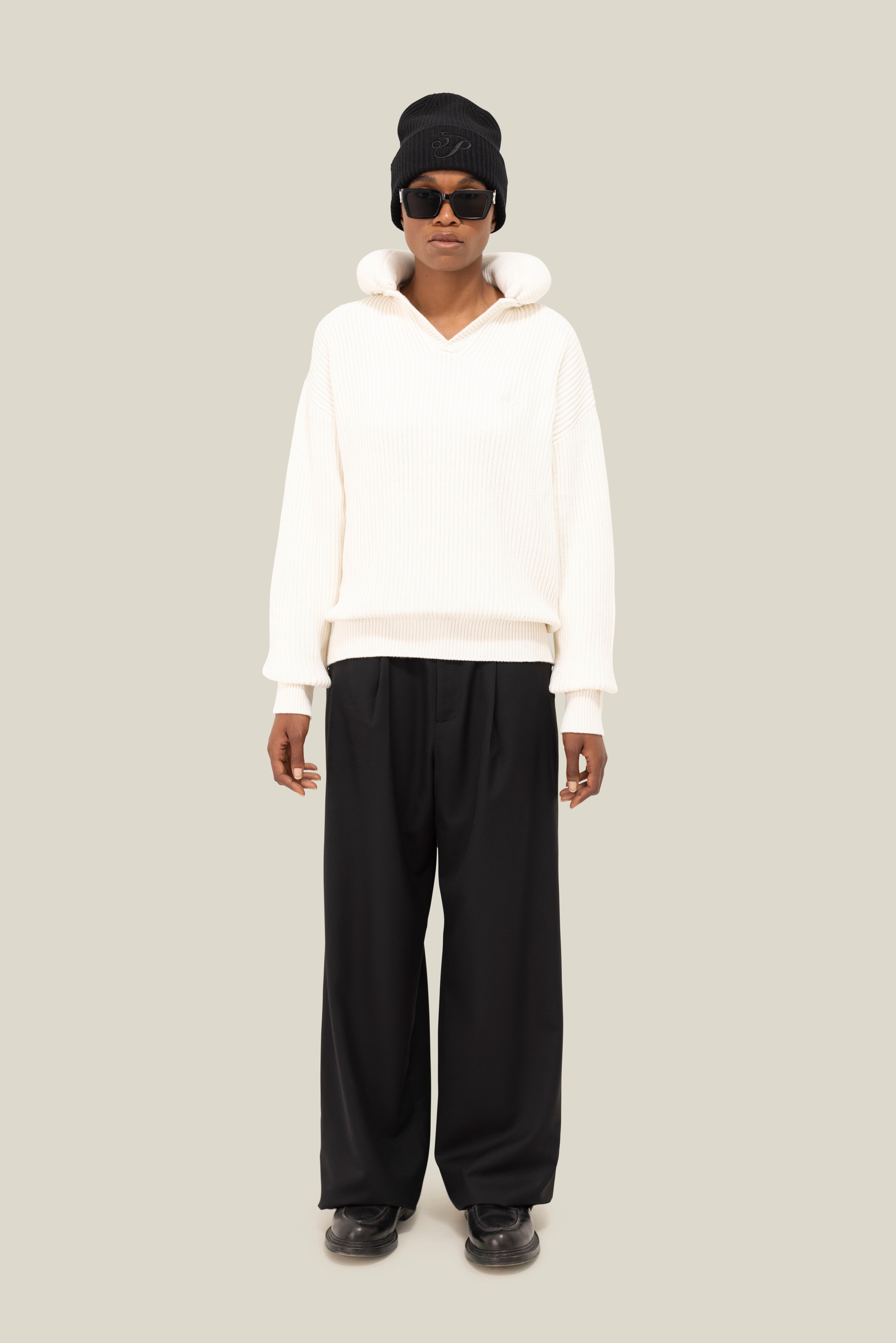 Pillow Neck Knit Sweater