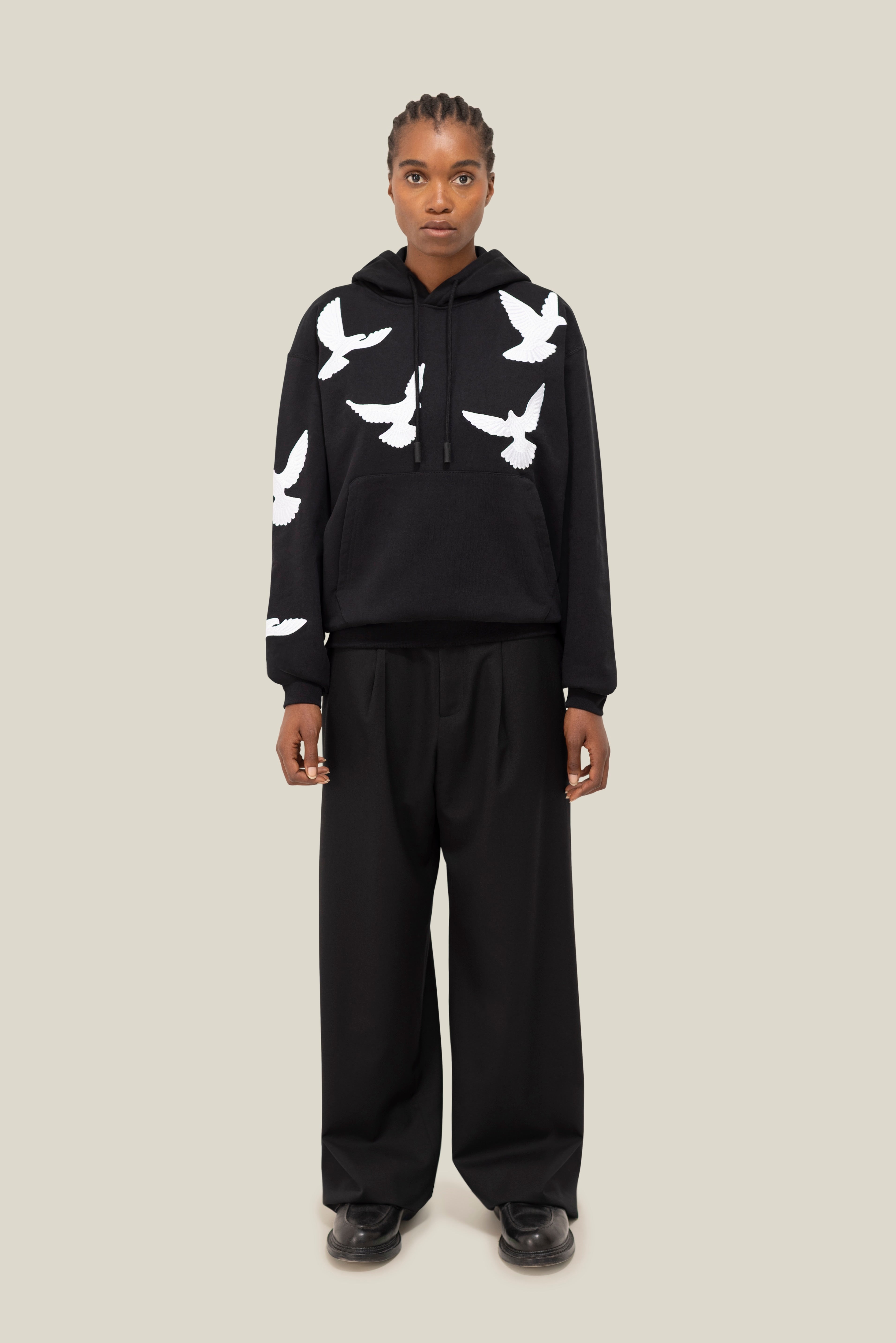 Flying Doves Hooded Sweater